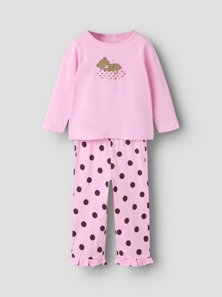 Name It Raniq - Night Set - Full Blooming Pink