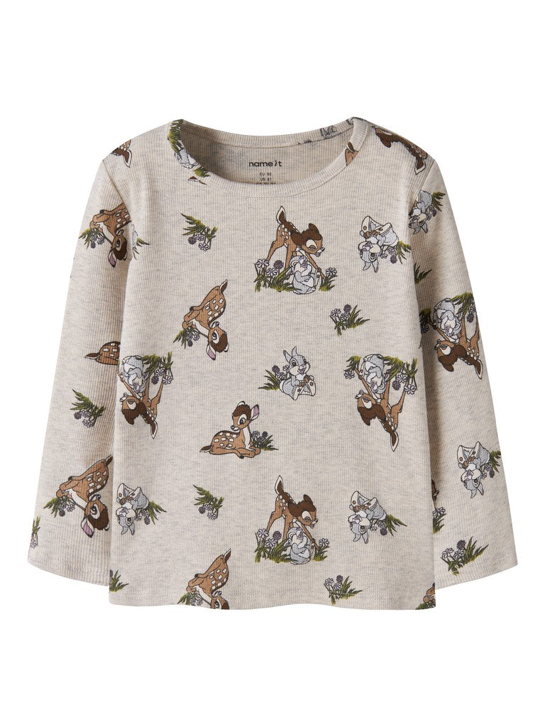 Name It Nonna - Bambi LS Top - Peyote Melange