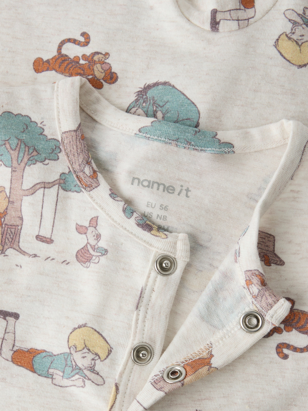 Name It Okis - Pooh LS Suit - Peyote Melange AOP