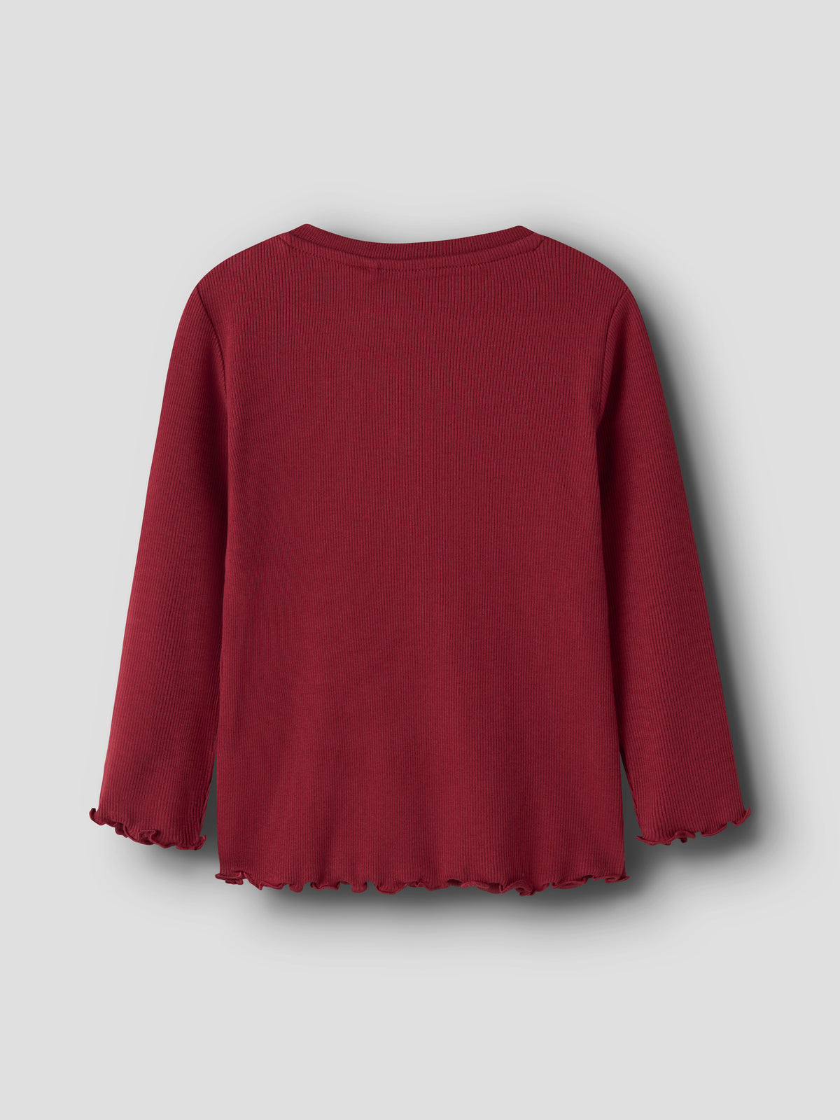 Name It Vivemmas - LS Slim Top - Red Dahlia / Reindeer