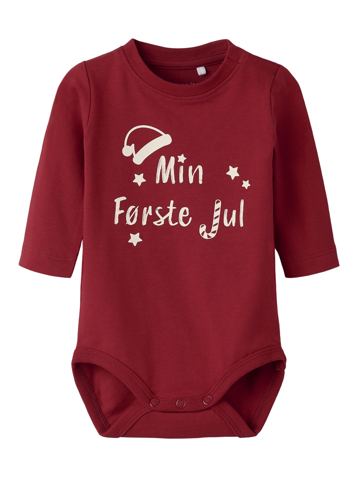 Name It Rajul - LS Body - Red Dahlia / Min Første Jul