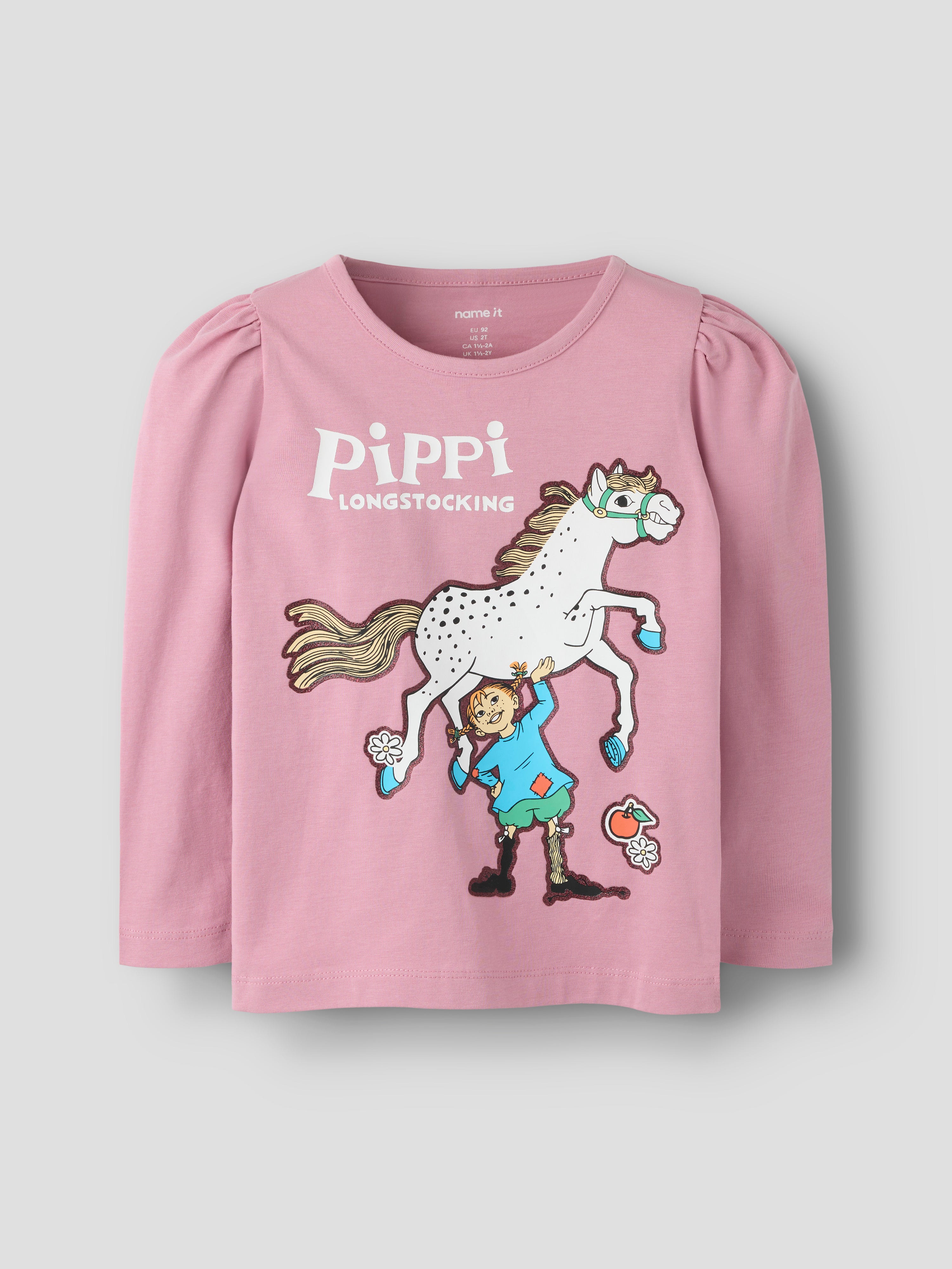 Name It Anna - Pippi LS Top Box - Lilas