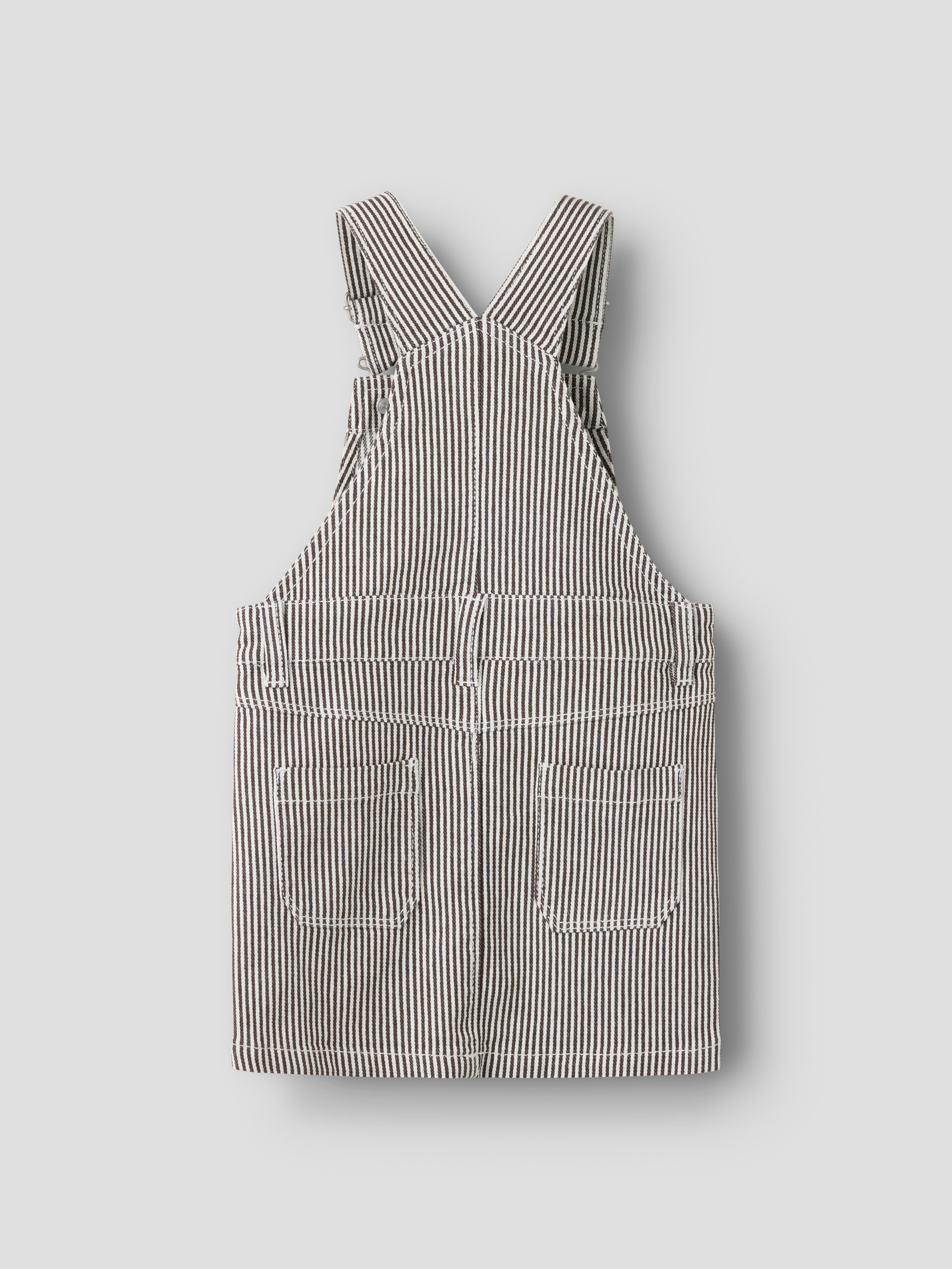 Name It Nola - Loose Stripe Spencer Dress - White/Delicioso