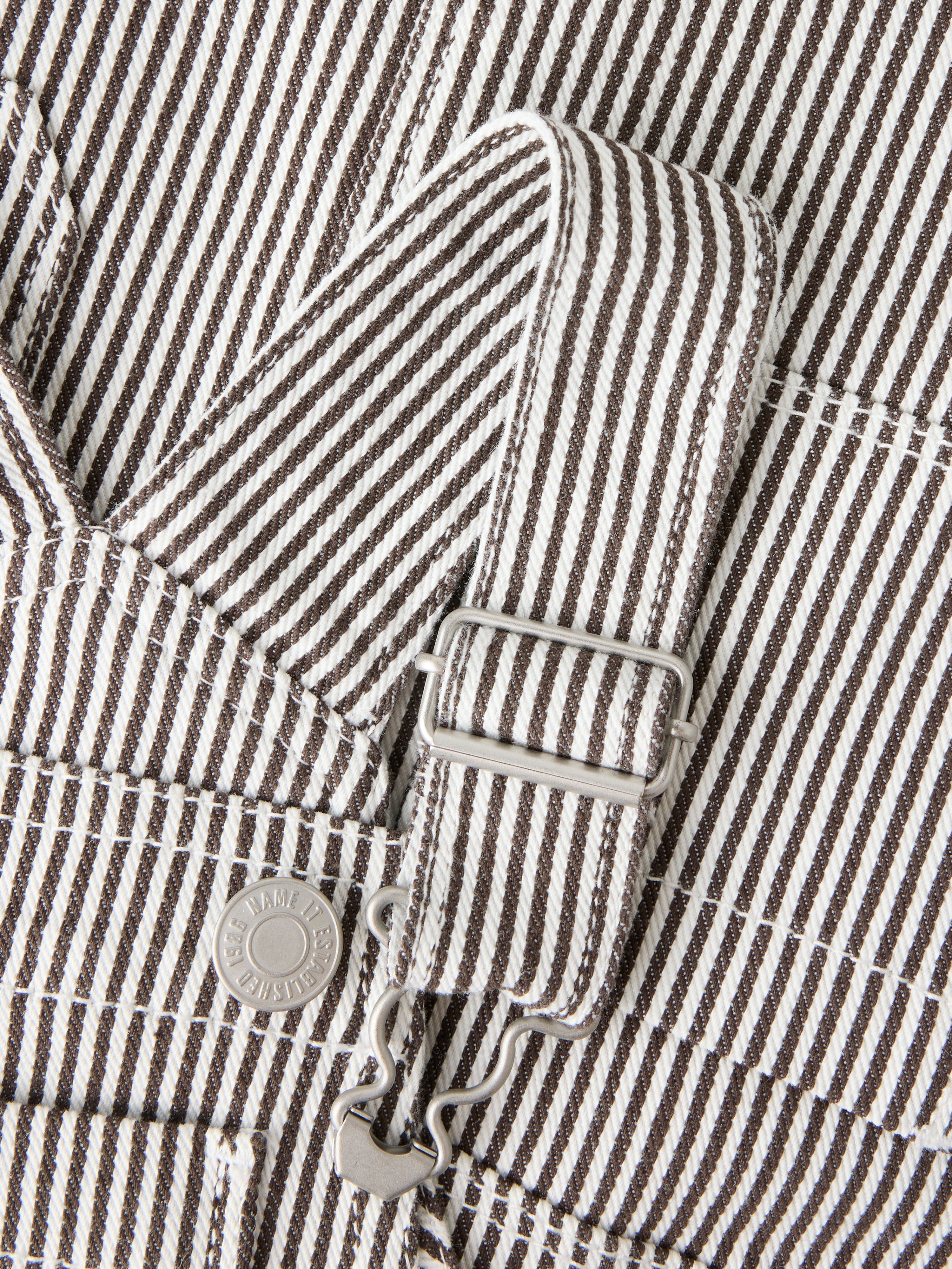 Name It Nola - Loose Stripe Spencer Dress - White/Delicioso