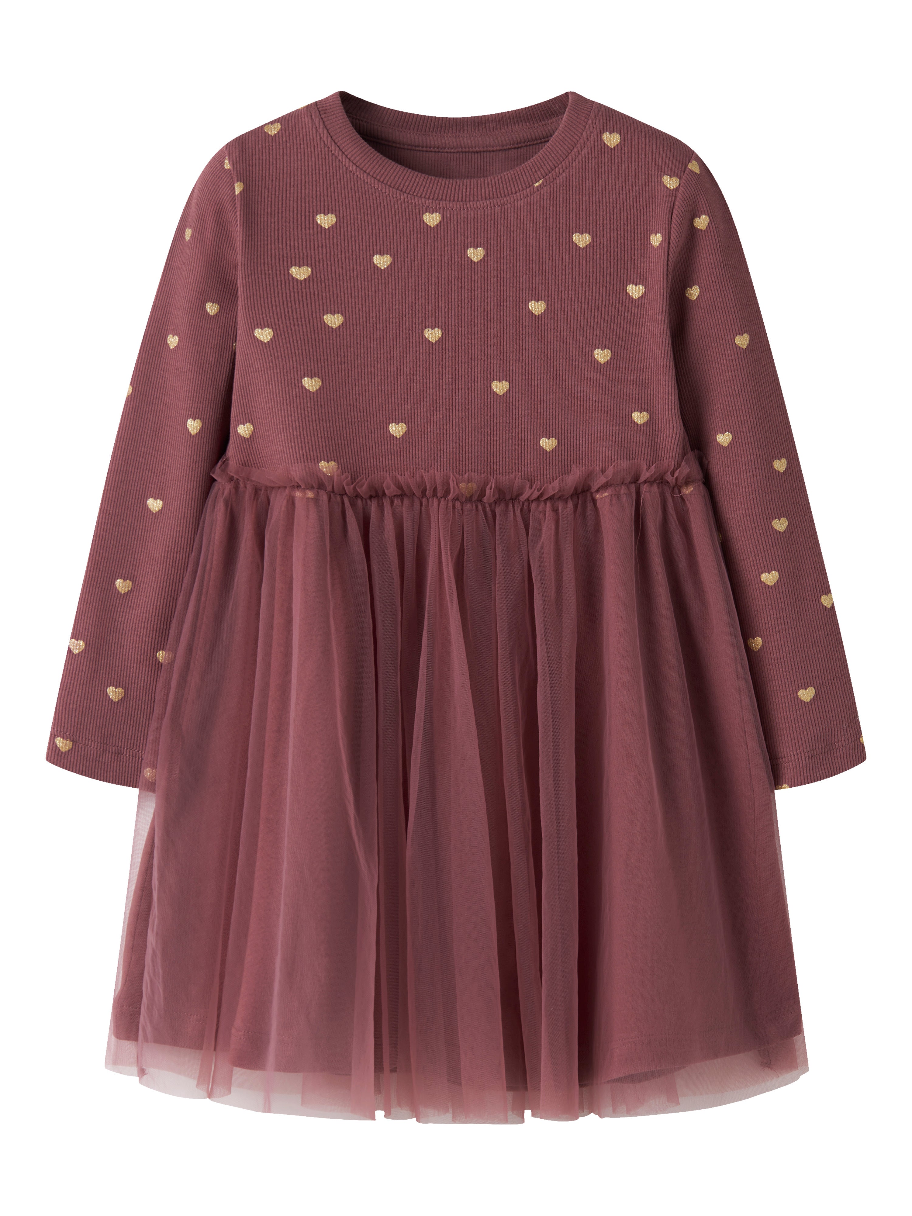 Name It - Nadja LS Dress - Wild Ginger