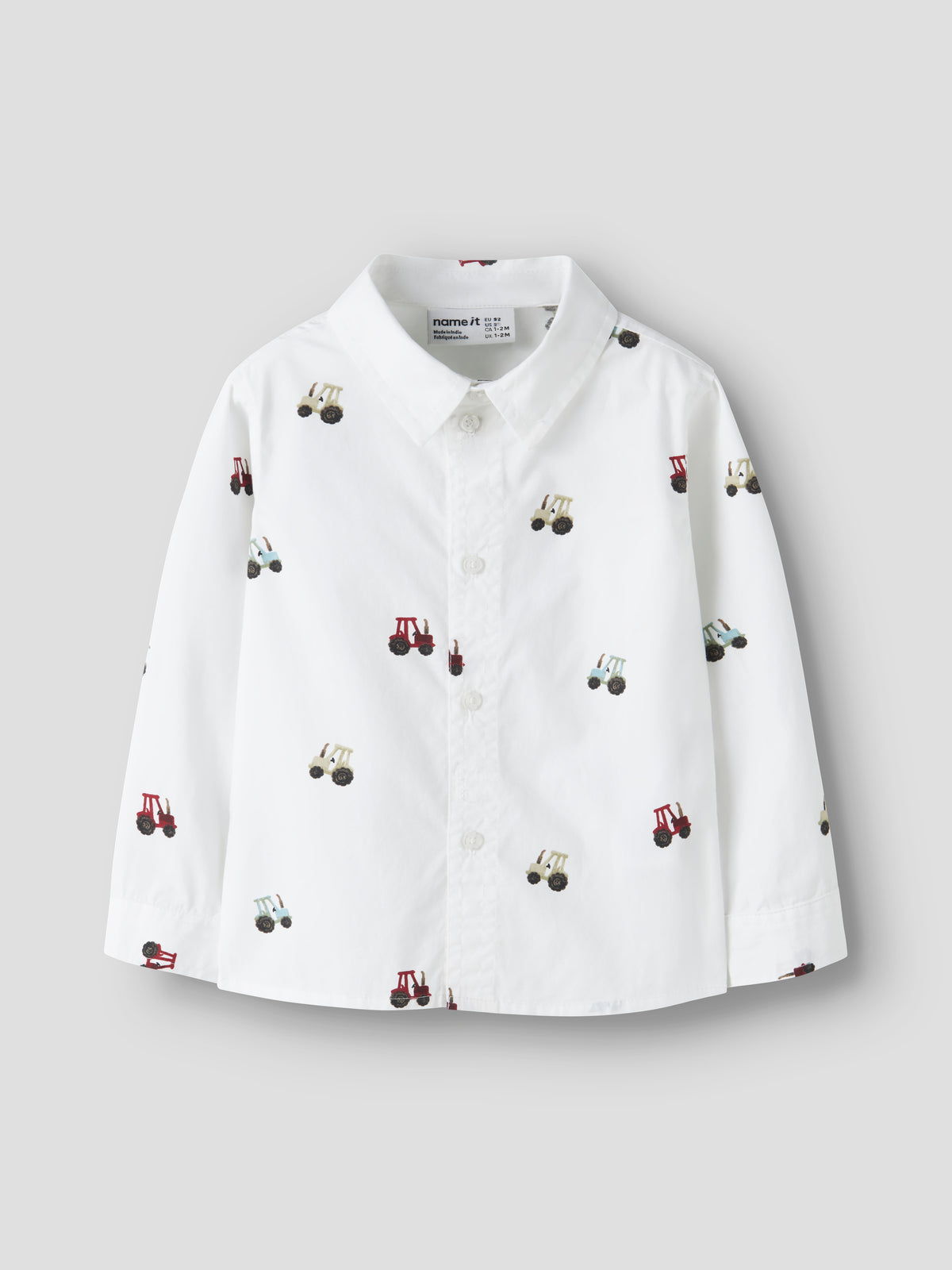 Name It Ractor - LS Shirt - Bright White
