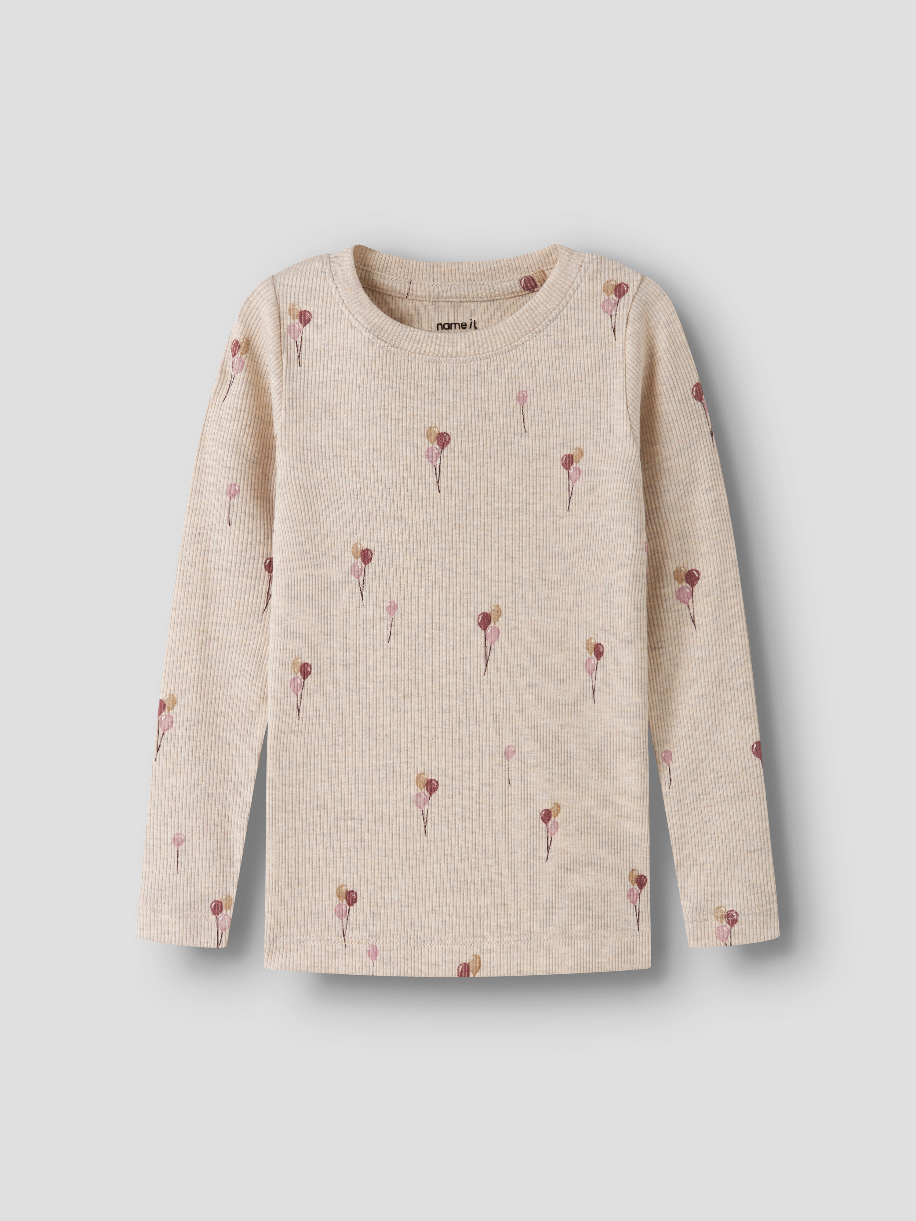 Name It - Nabila LS Top - Peyote Melange