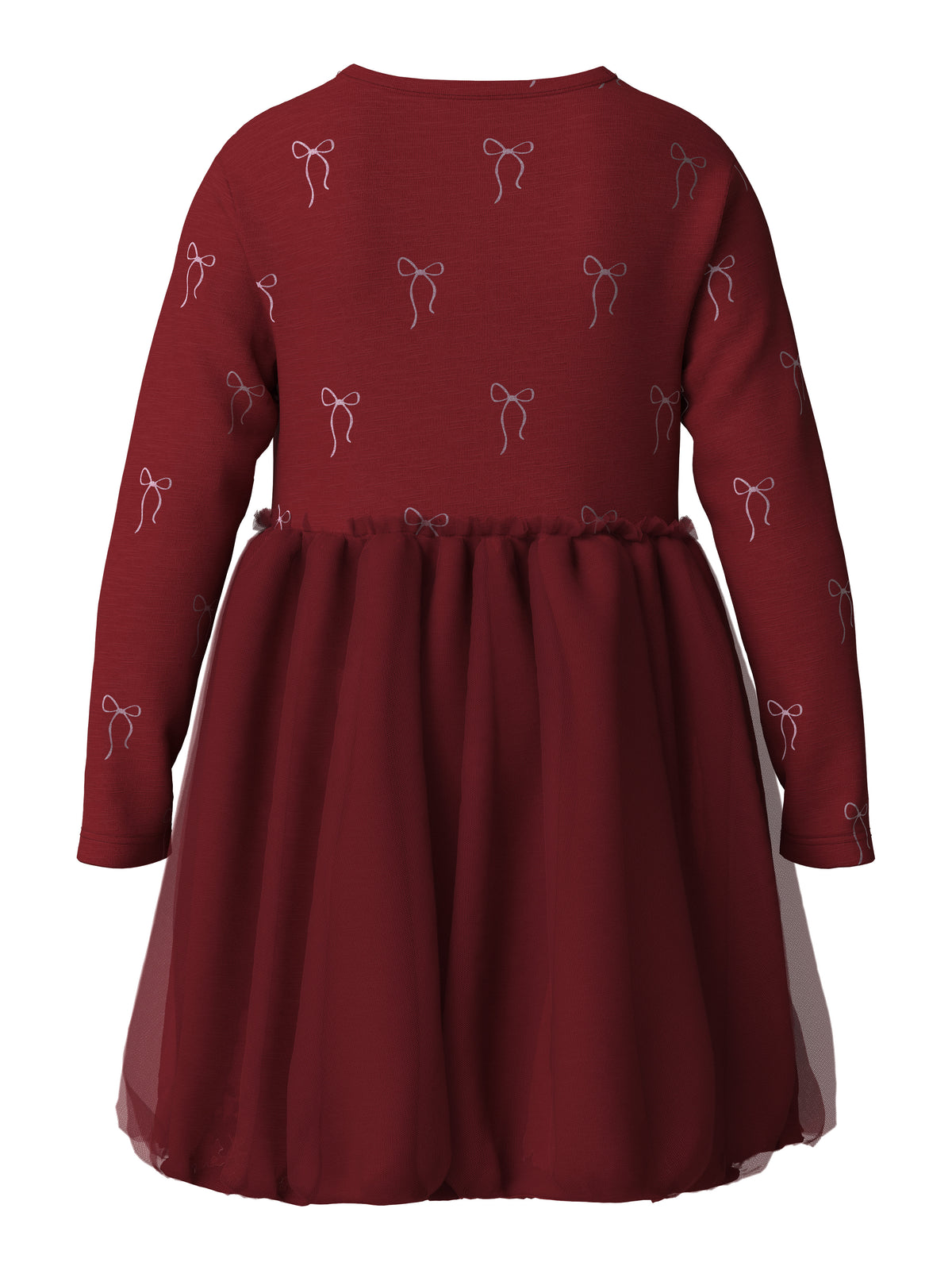 Name It Ri - LS Dress - Red Dahlia