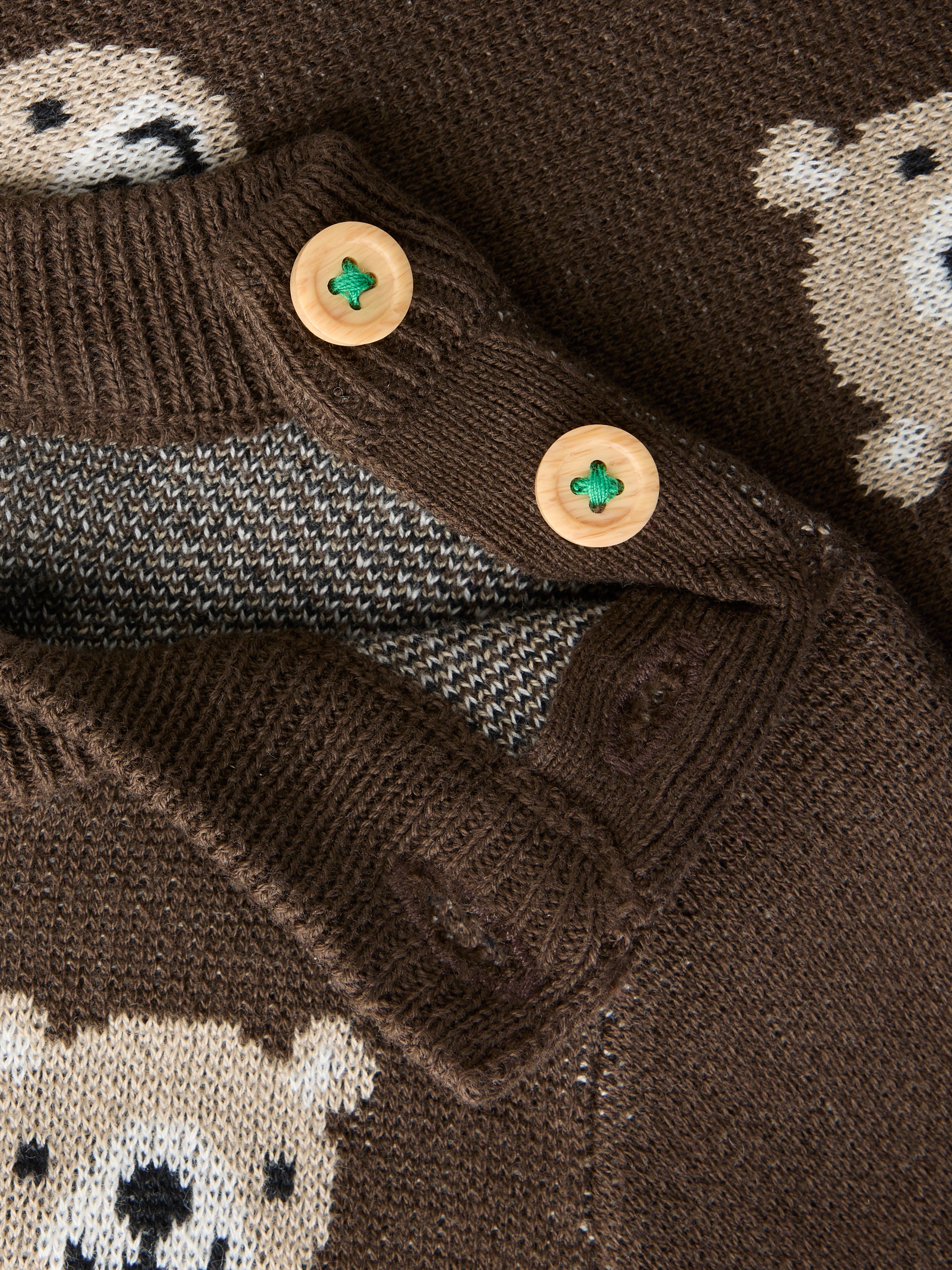 Name It - Neil LS Knit Top - Chocolate Brown