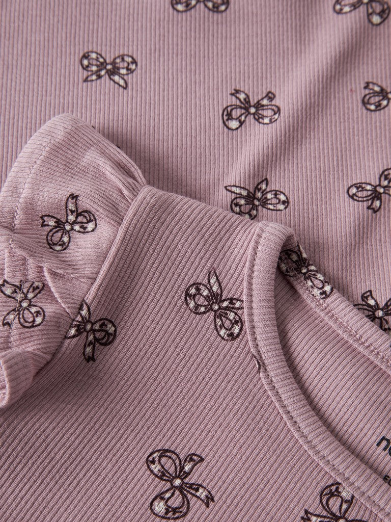 Name It Rulies - LS Slim Top - Mauve Shadows