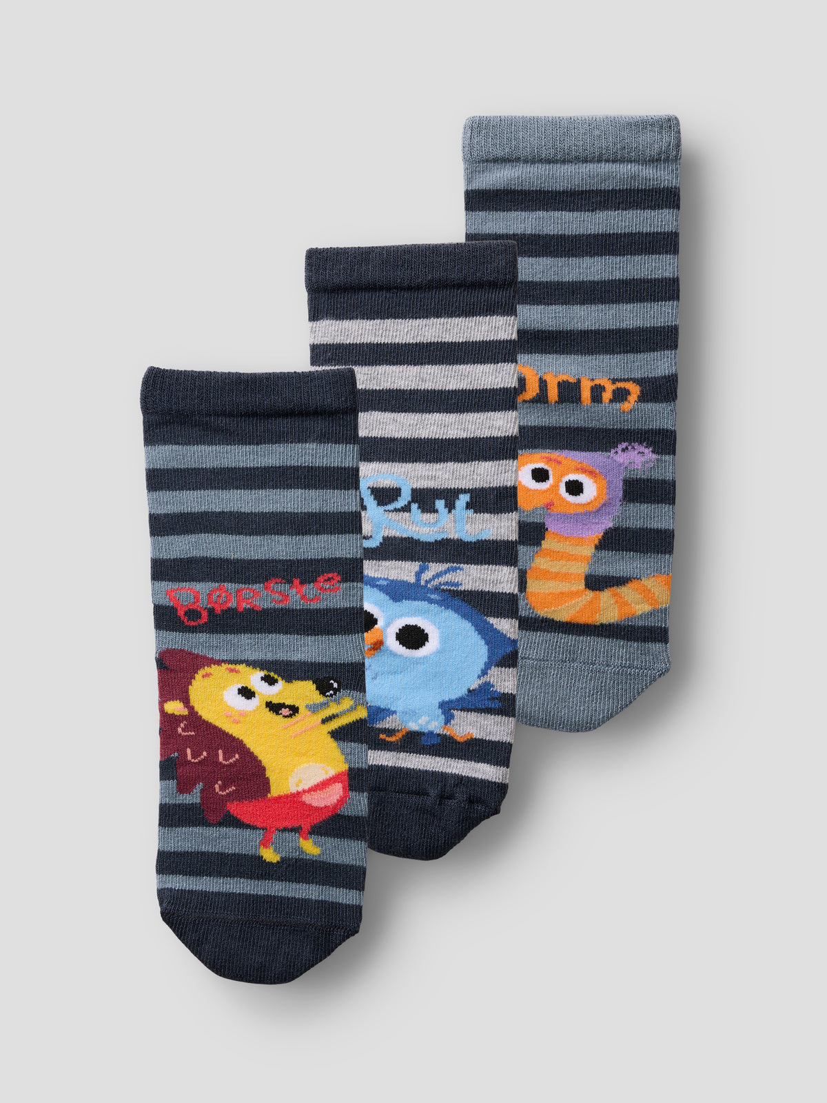 Name It Adyl - Børste 3-Pak Strømper - Ombre Blue 3P