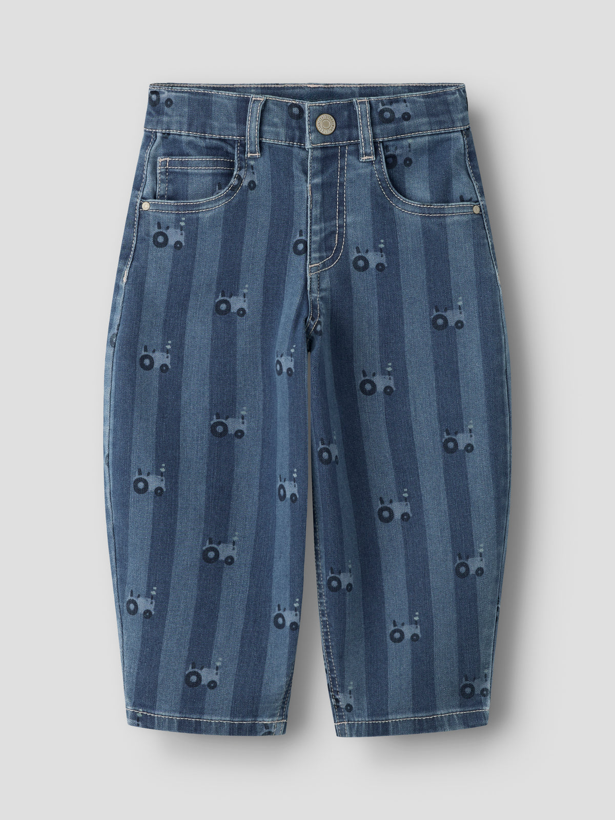 Name It Ben - Barrel Jeans 6699 QN - Medium Blue Denim / Tractor
