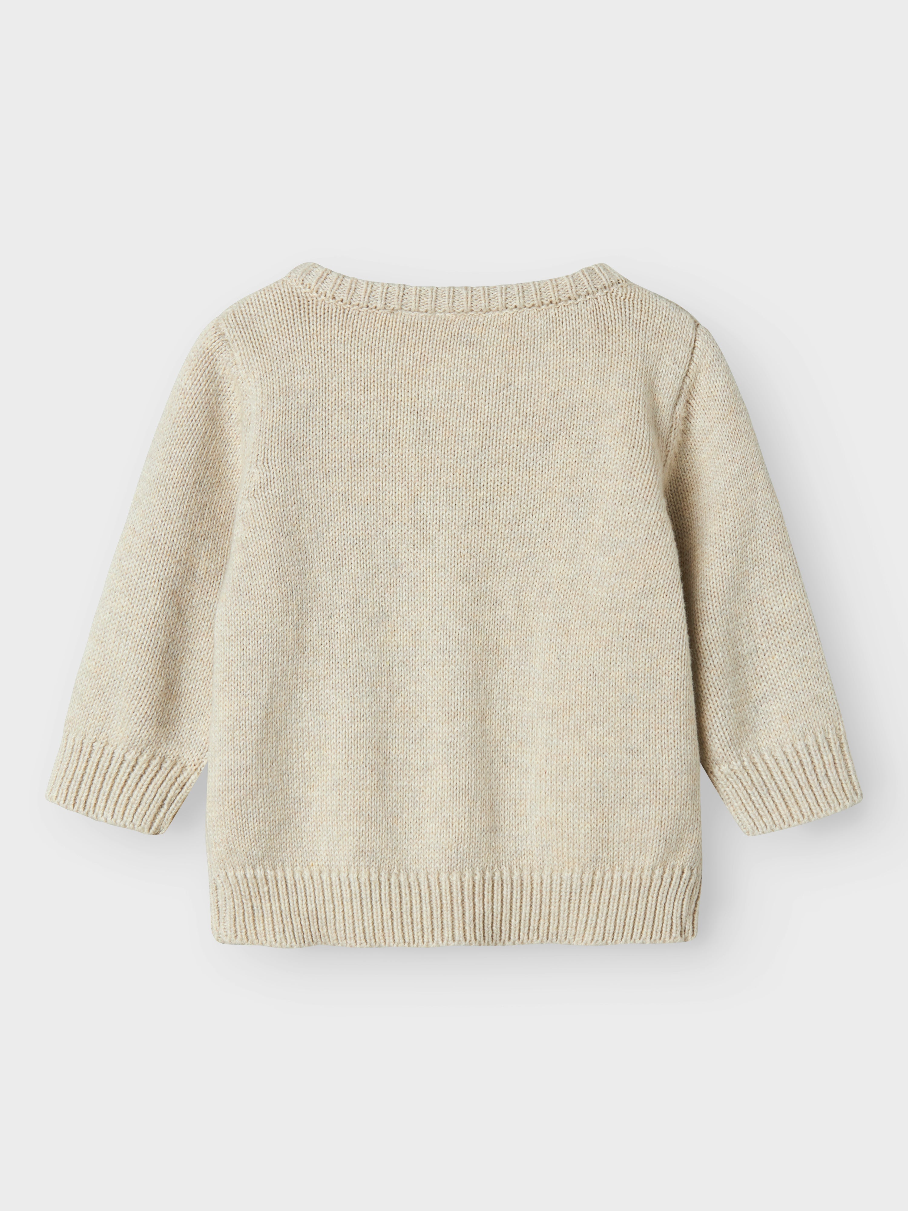 Name It Linie Strik Cardigan - Peyote Melange