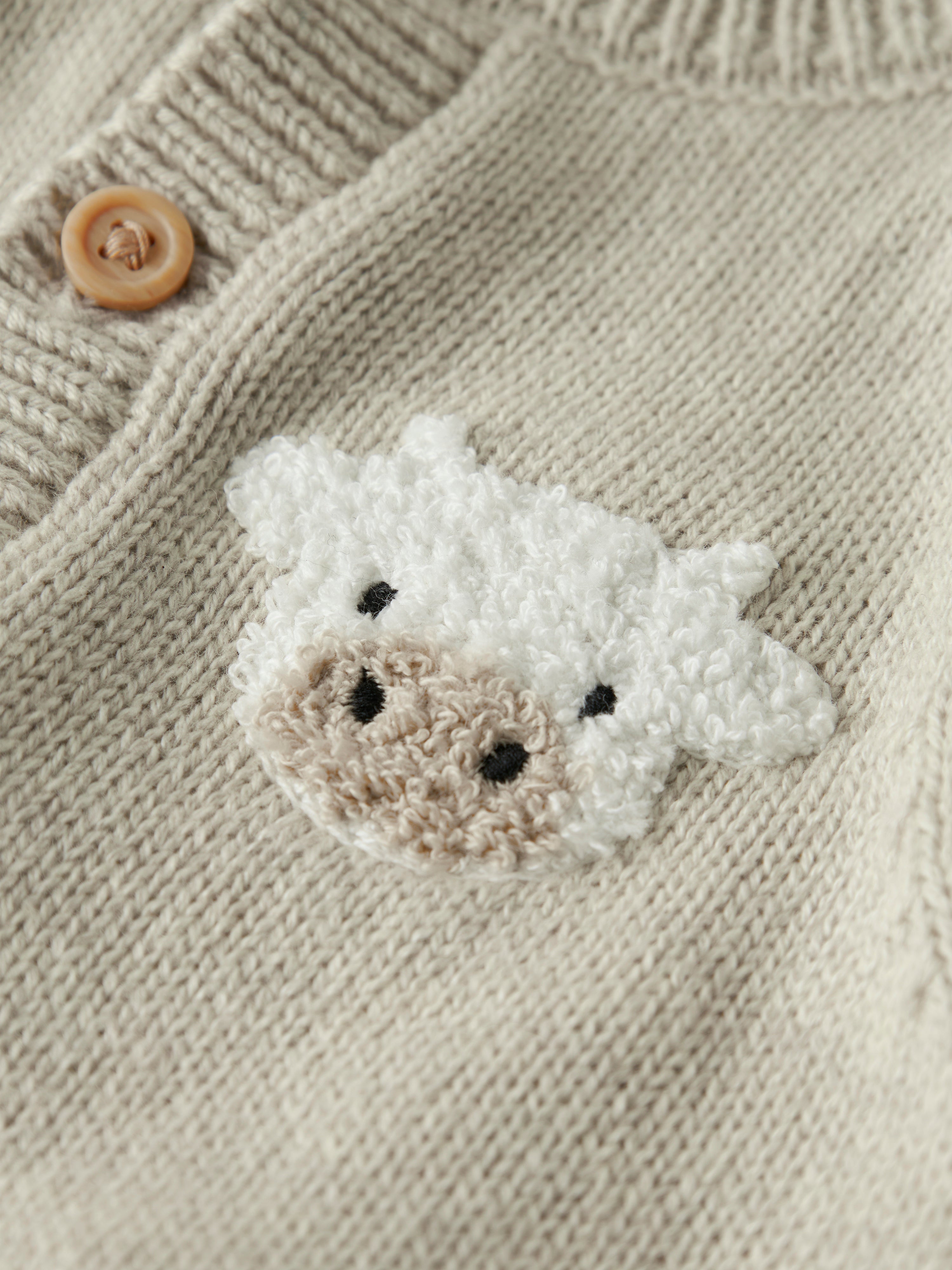 Name It Lional Strik Cardigan - Peyote Melange