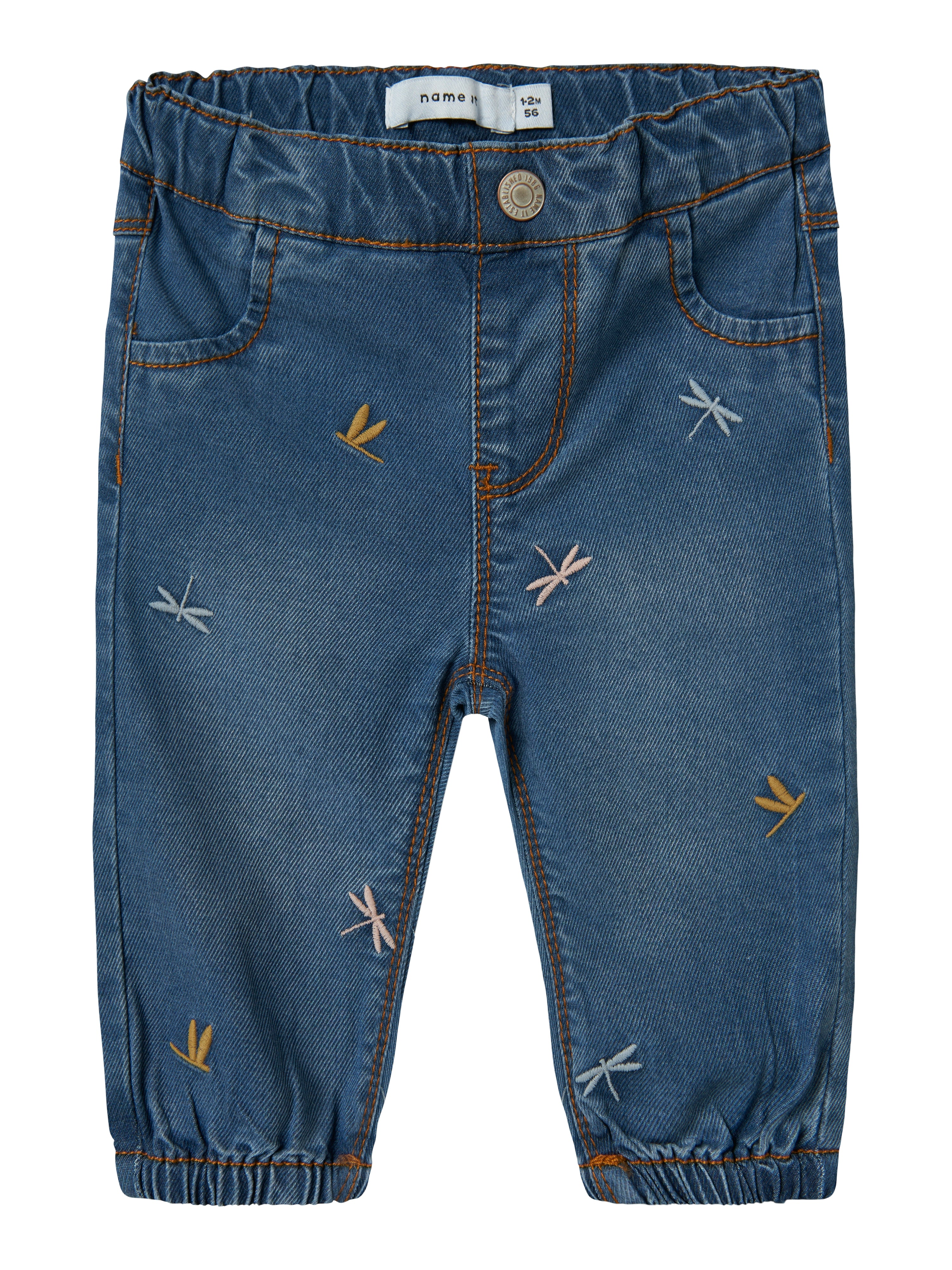 Name It Rose Shaped Jeans - Medium Blue Denim