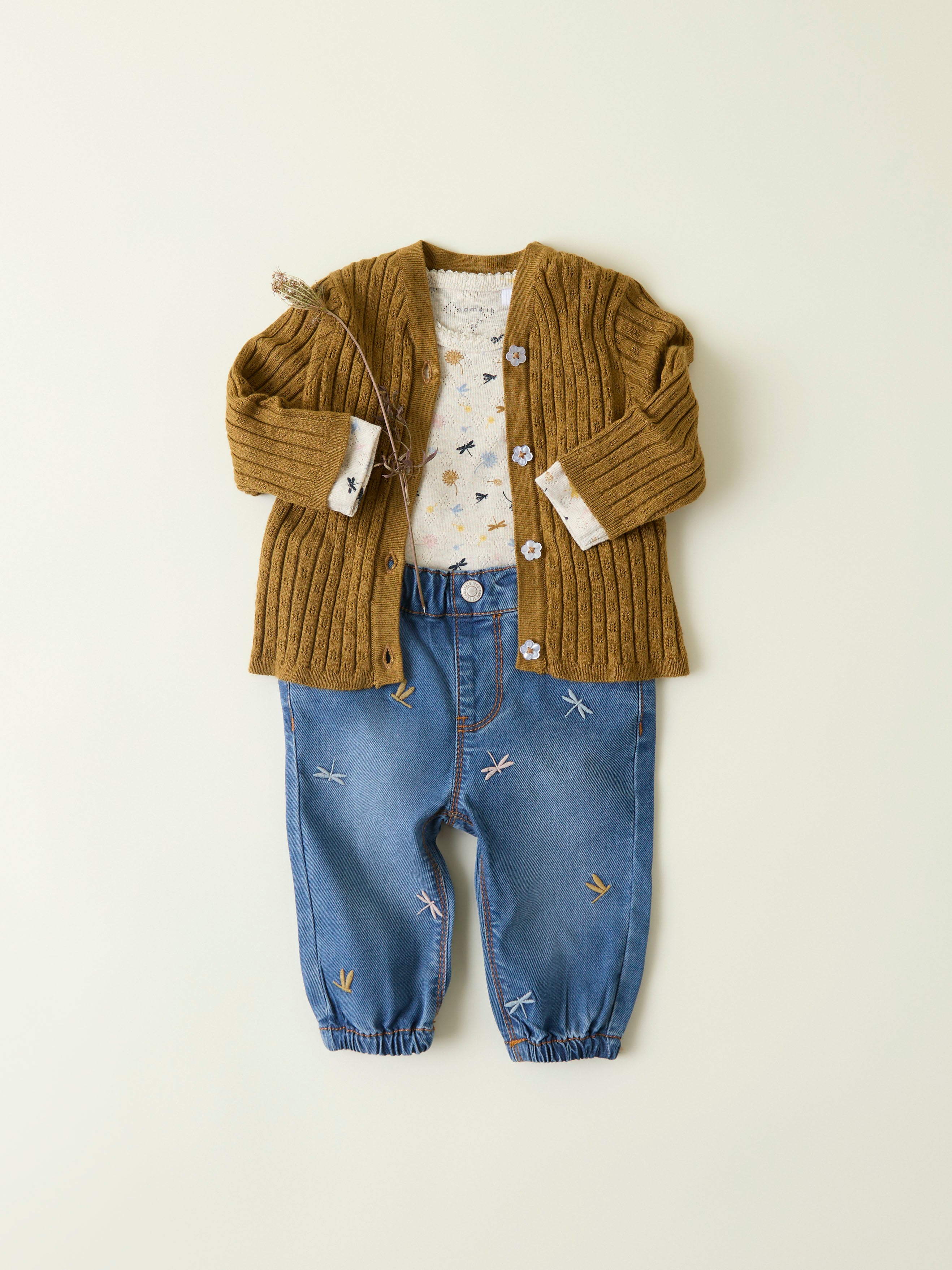 Name It Rose Shaped Jeans - Medium Blue Denim