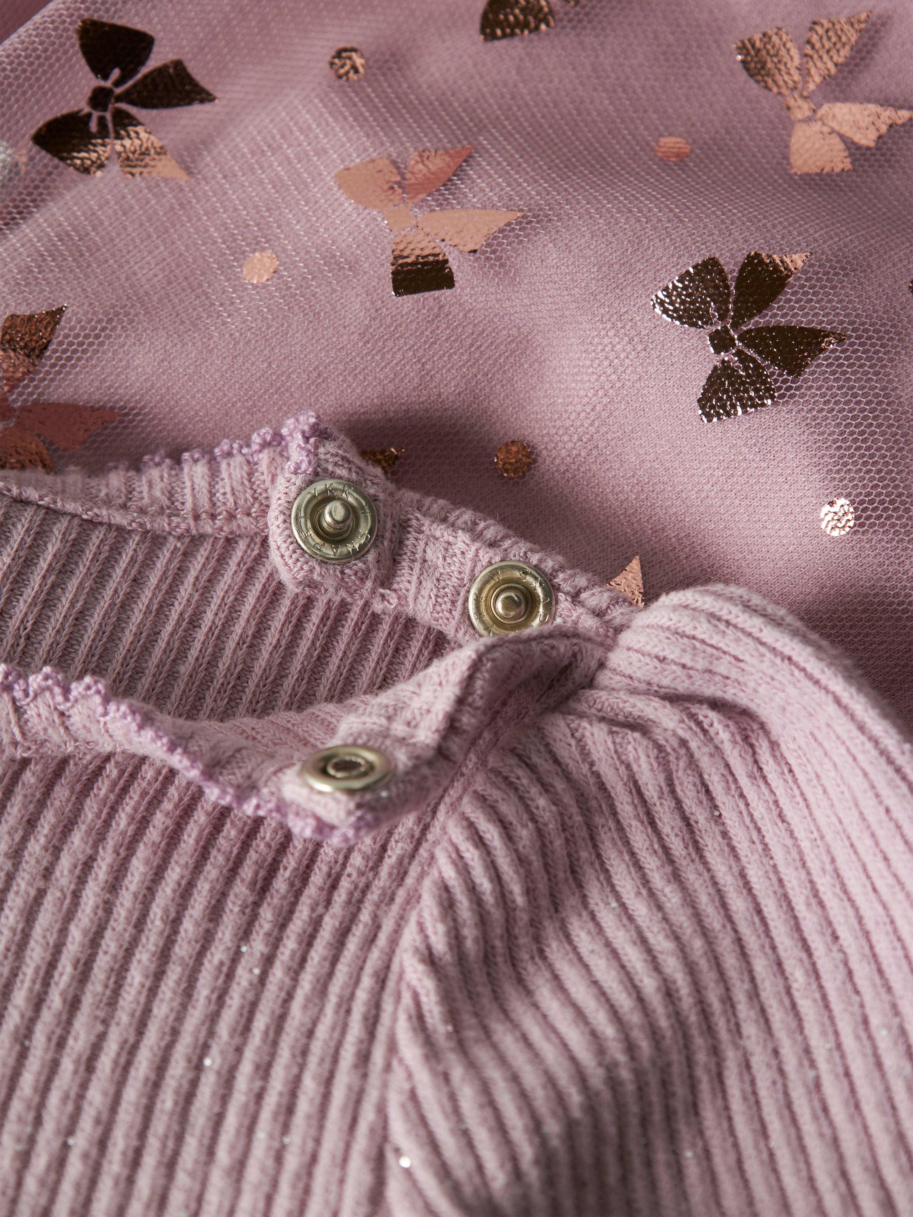 Name It Rosally LS Dress - Keepsake Lilac