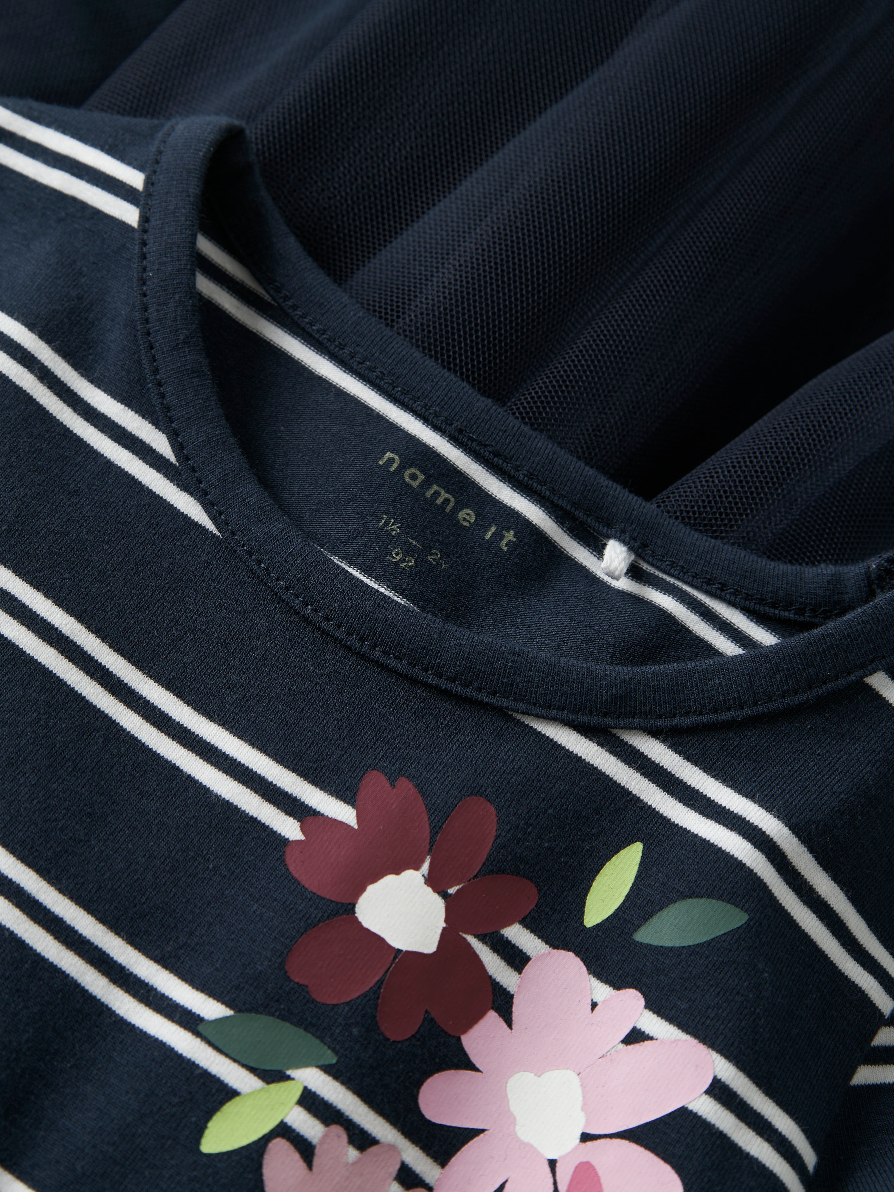 Name It Orini Gurli Gris Tulle Dress - Navy Blazer