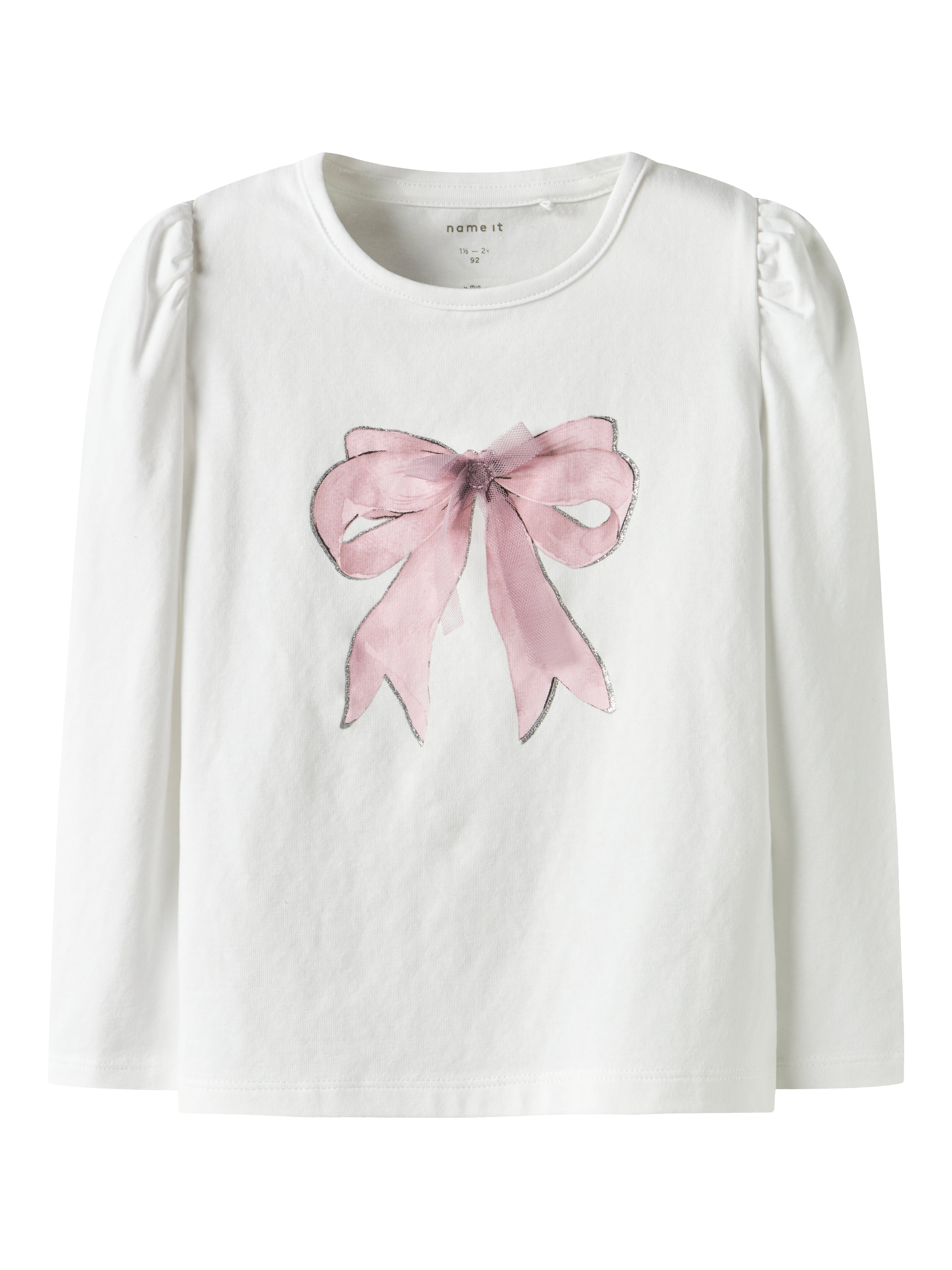 Name It Skaty LS Top - Bright White