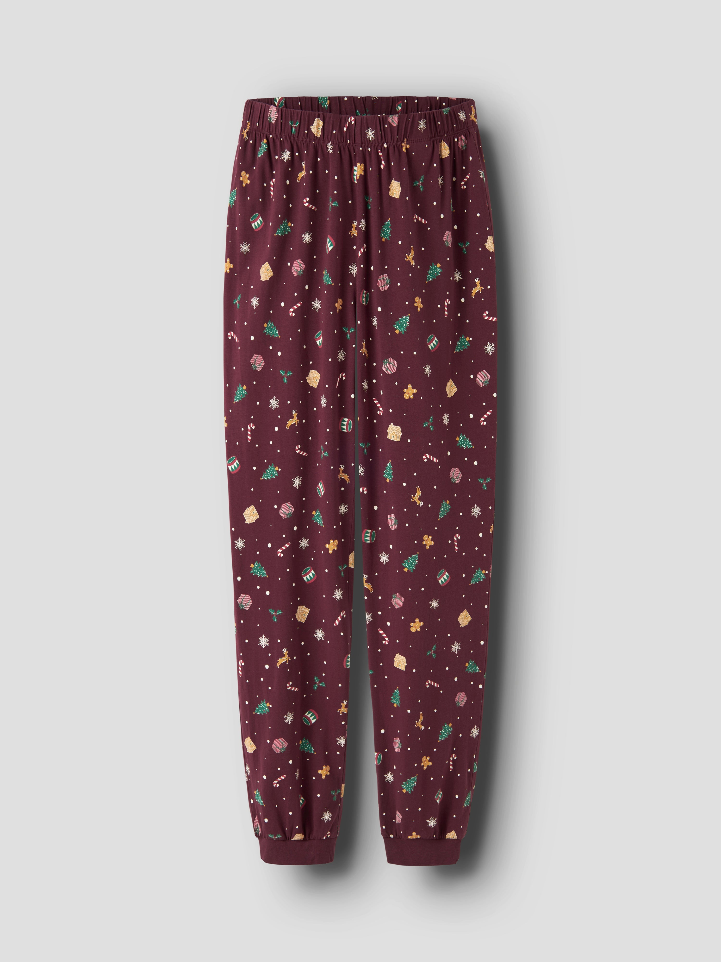 Name It Vismas Natsæt - Burgundy/Xmas