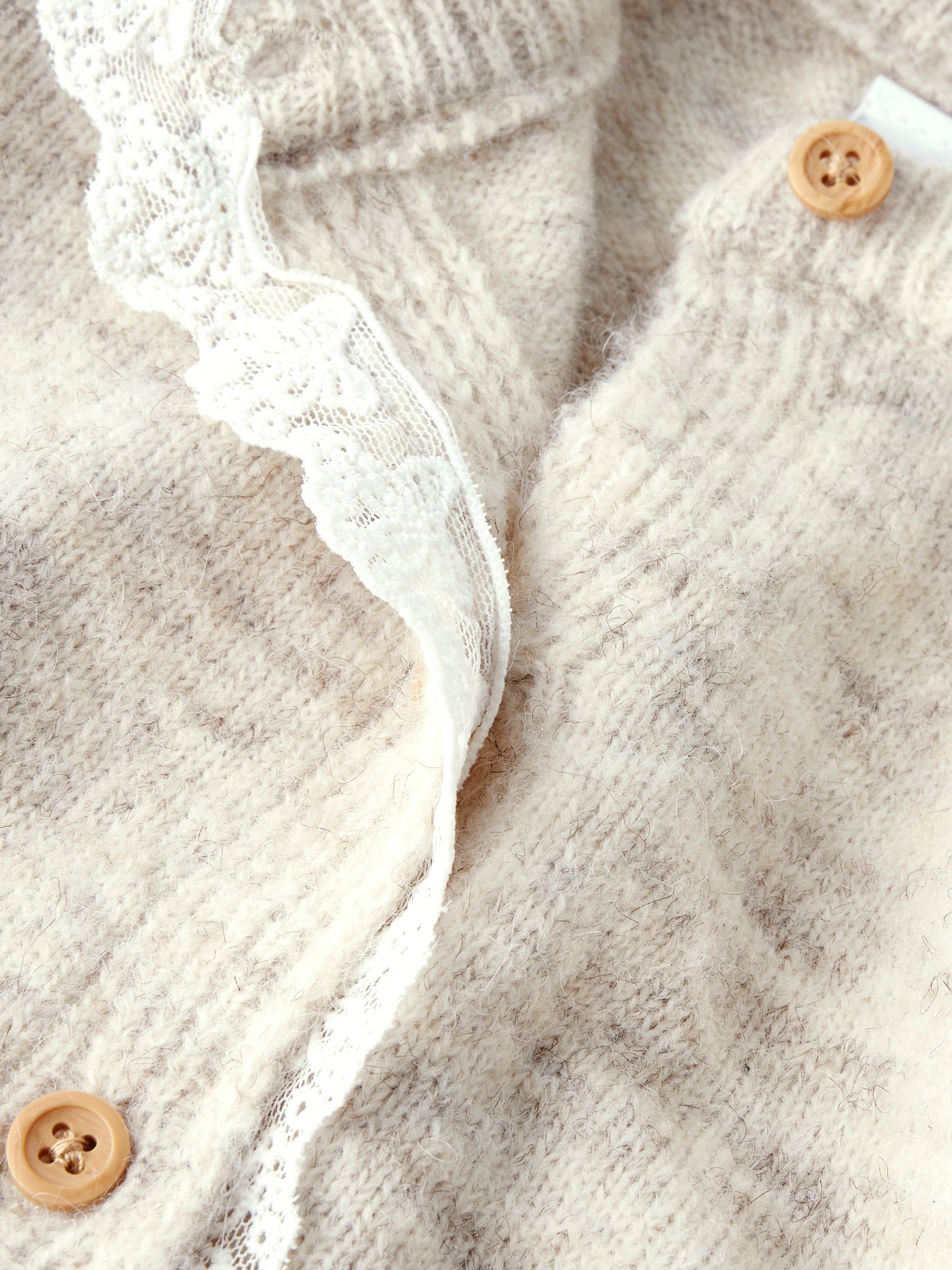 Name It Rikimmi LS Knit Cardigan - Peyote Melange