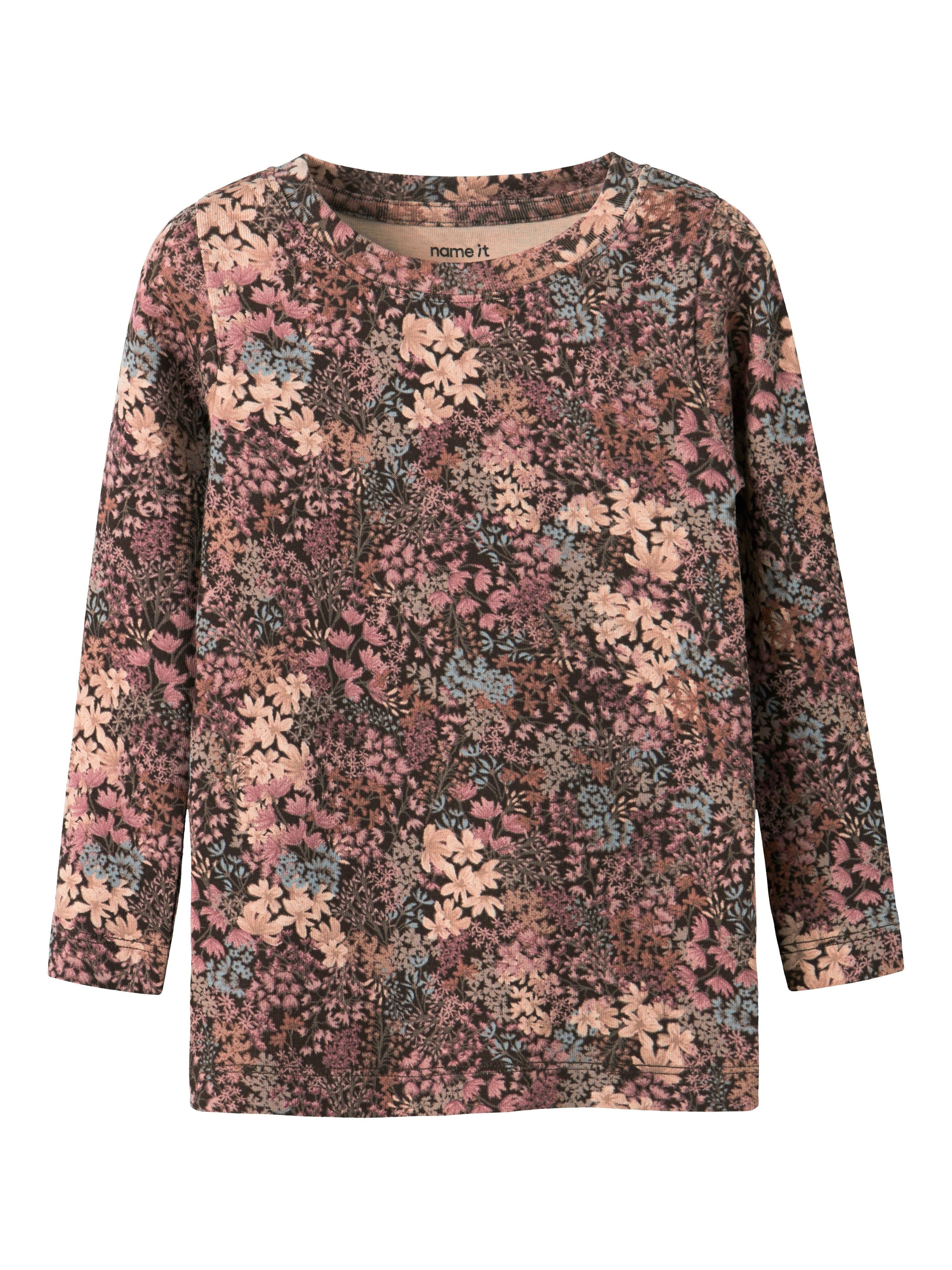 Name It Resa LS Top - Chocolate Brown