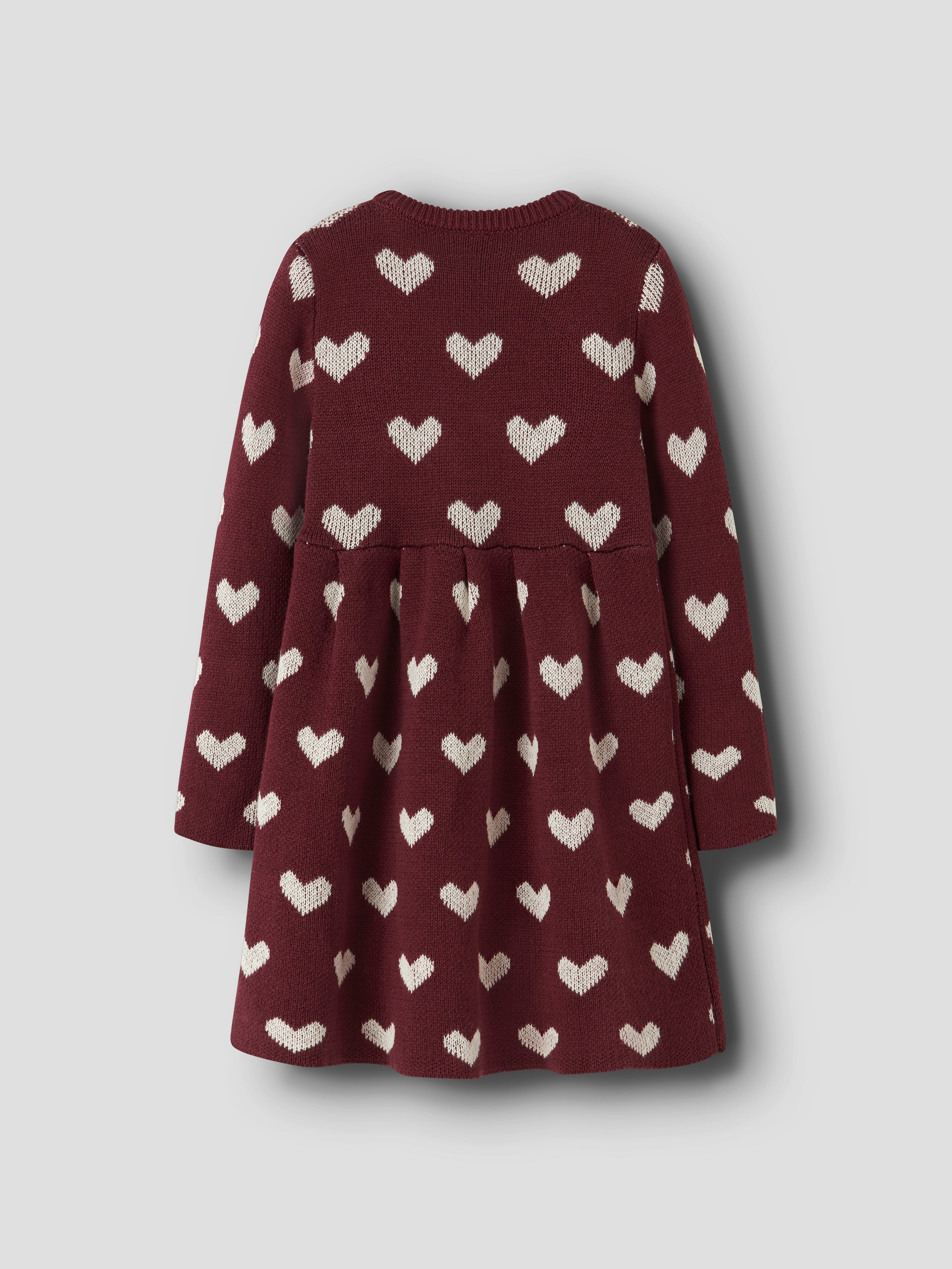 Name It Oana LS Knit Dress - Burgundy