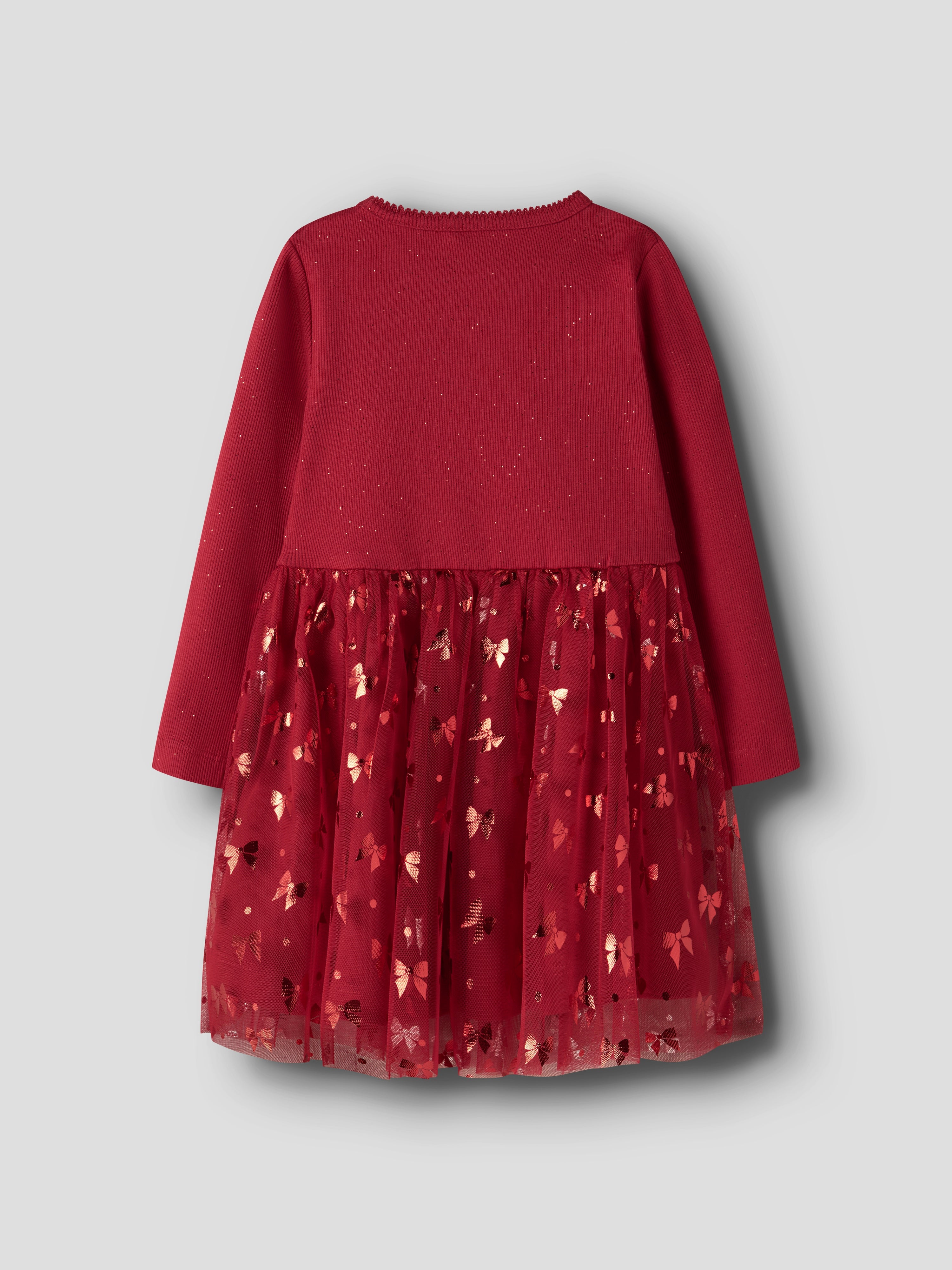 Name It Rosally LS Dress - Jester Red