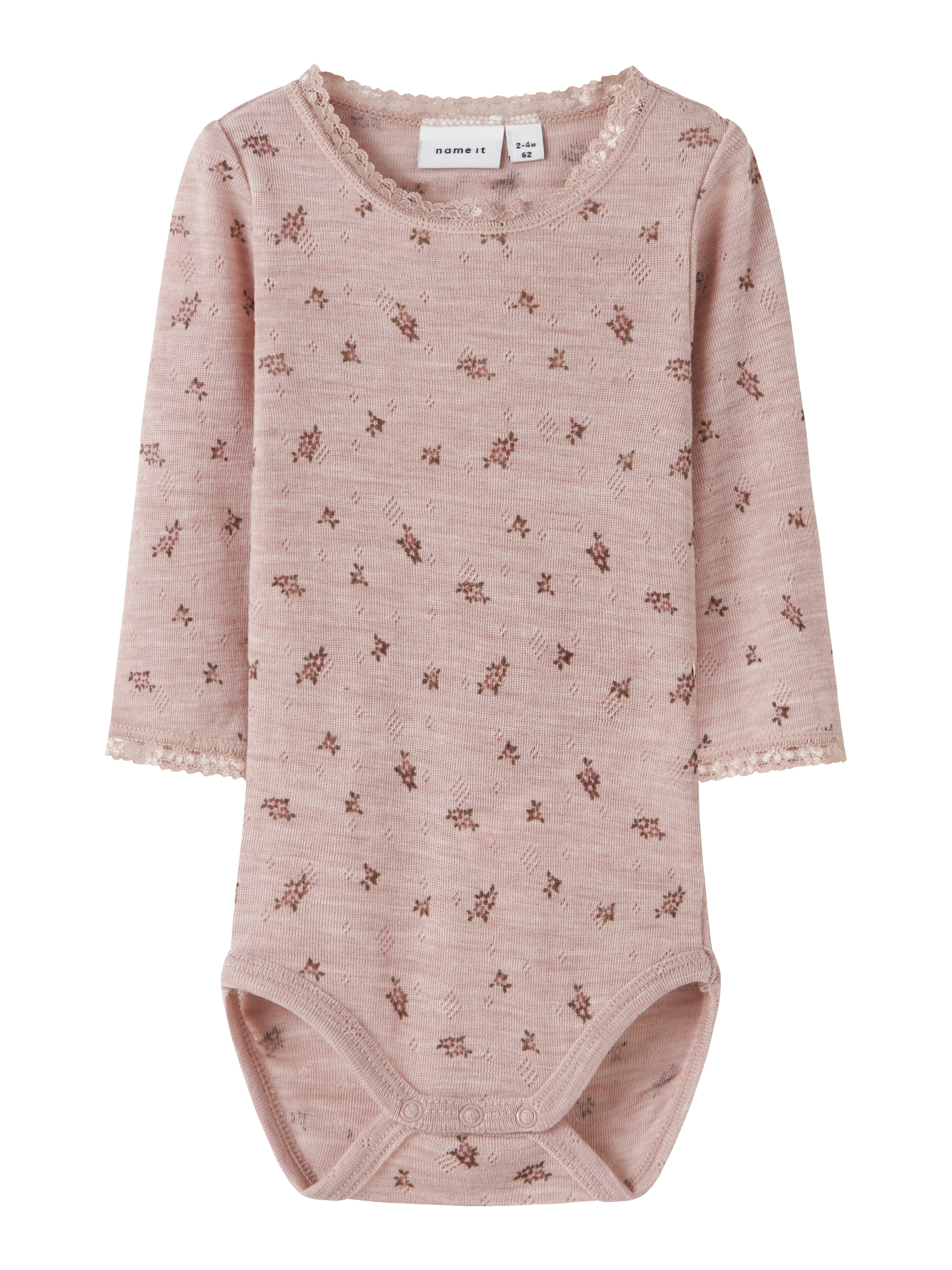 Name It Wang Wool Needle Body - Shadow Gray/Flower