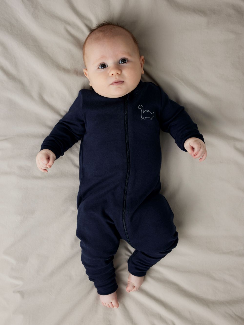 Name It Nightsuit 2 pak Dino - Grey Melange
