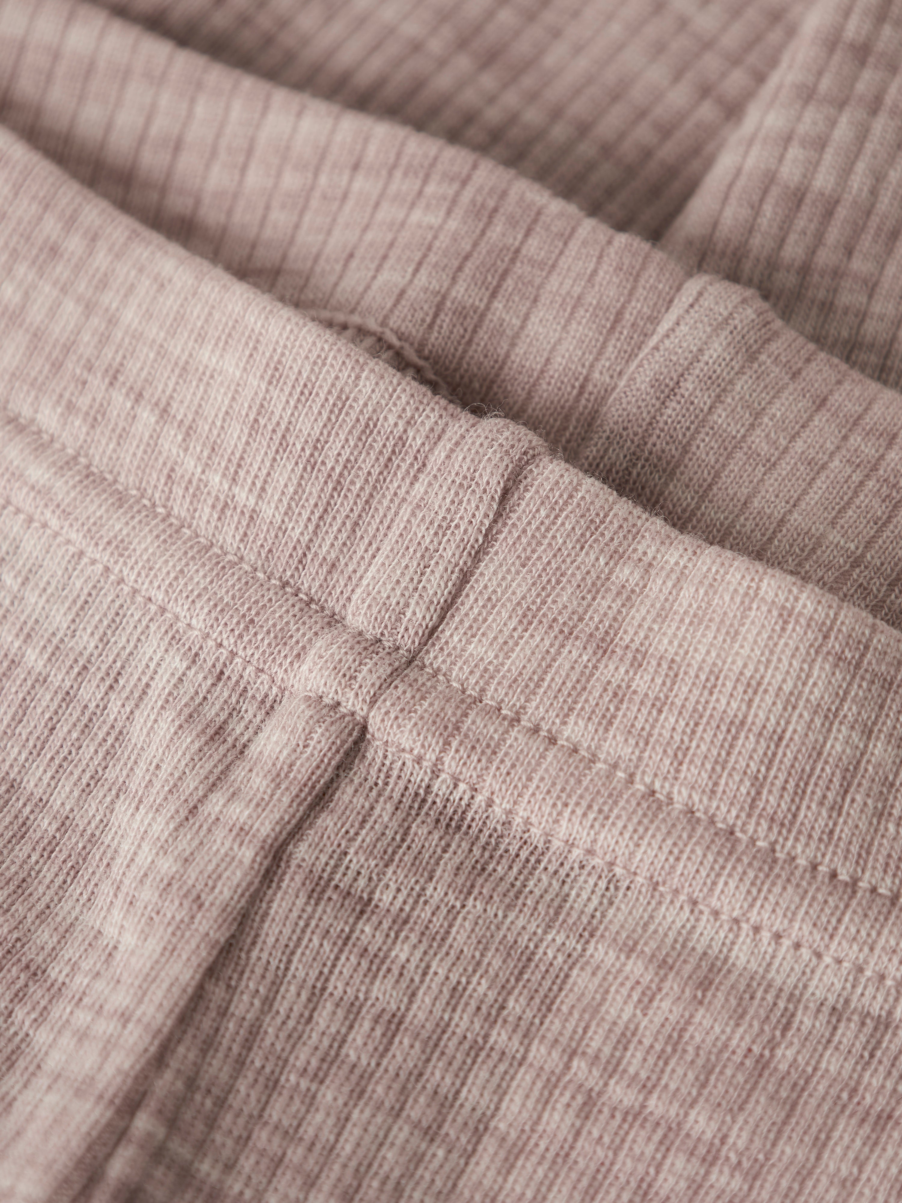 Name It Wax Wool Rib Legging - Shadow Gray