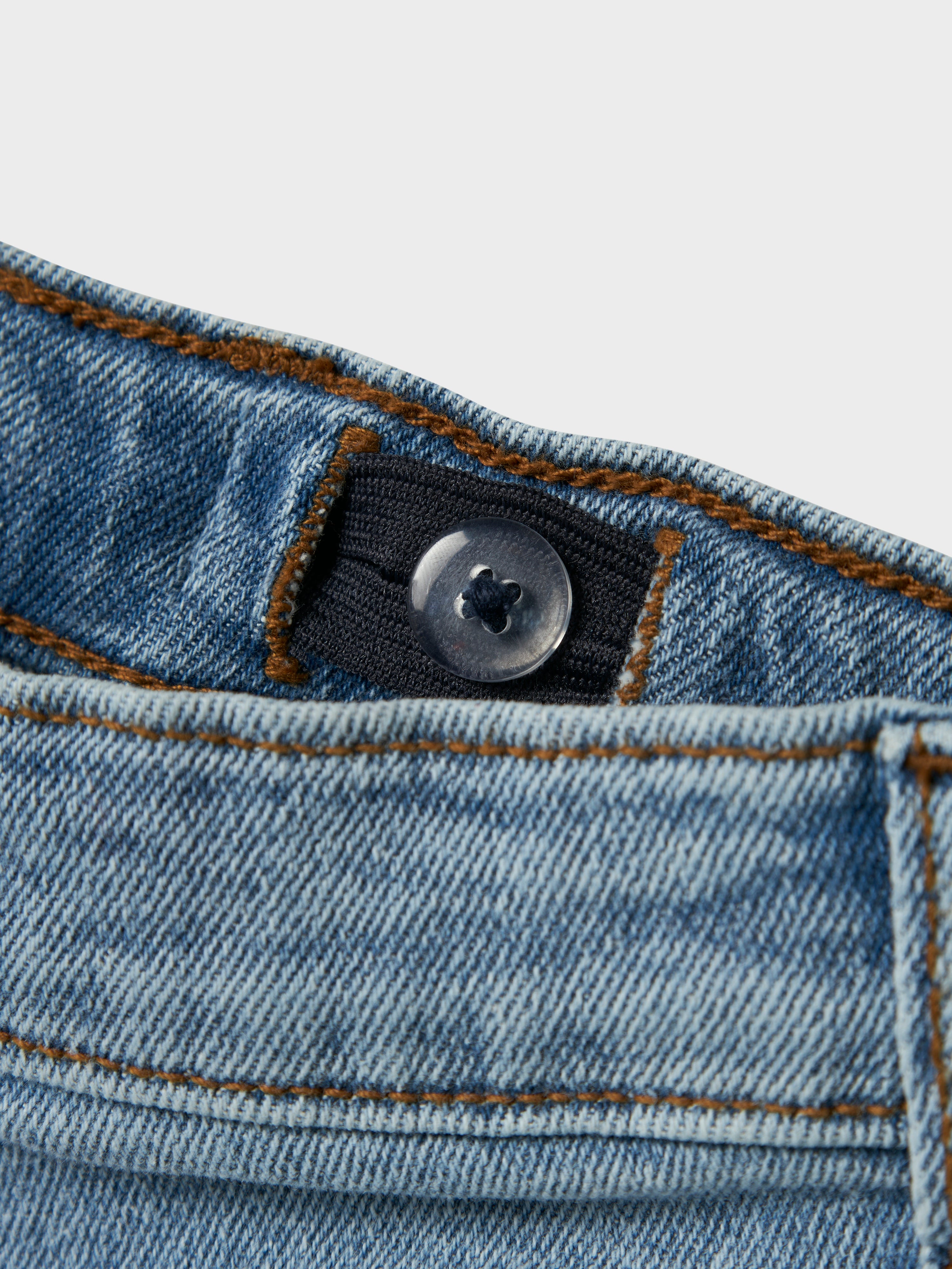 Name It Bella Balloon Jeans - Medium Blue Denim