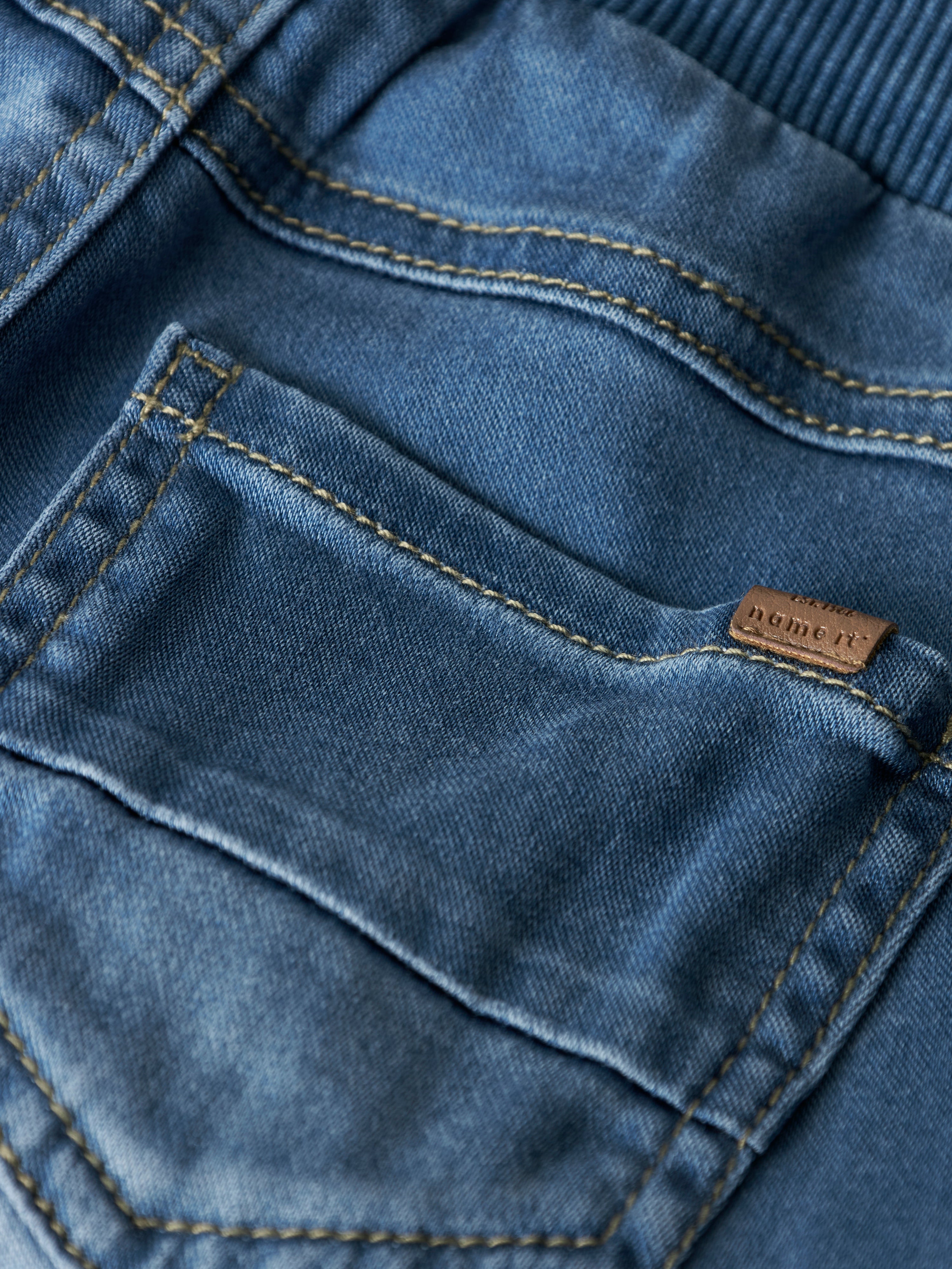 Name It Ben Baggy Round Jeans - Blue Denim