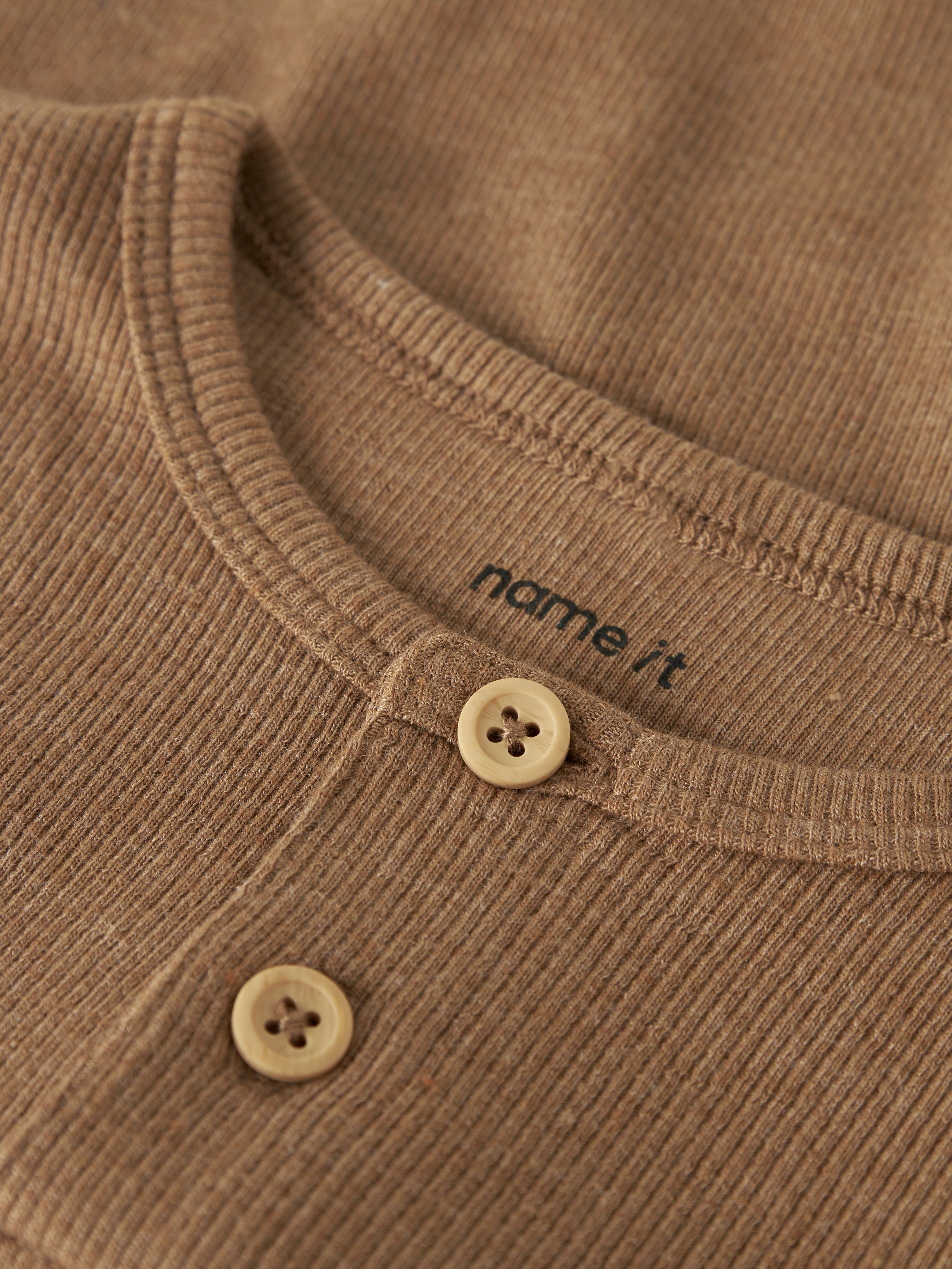 Name It Kab Ls Shirt Noos - Toasted Coconut Melange