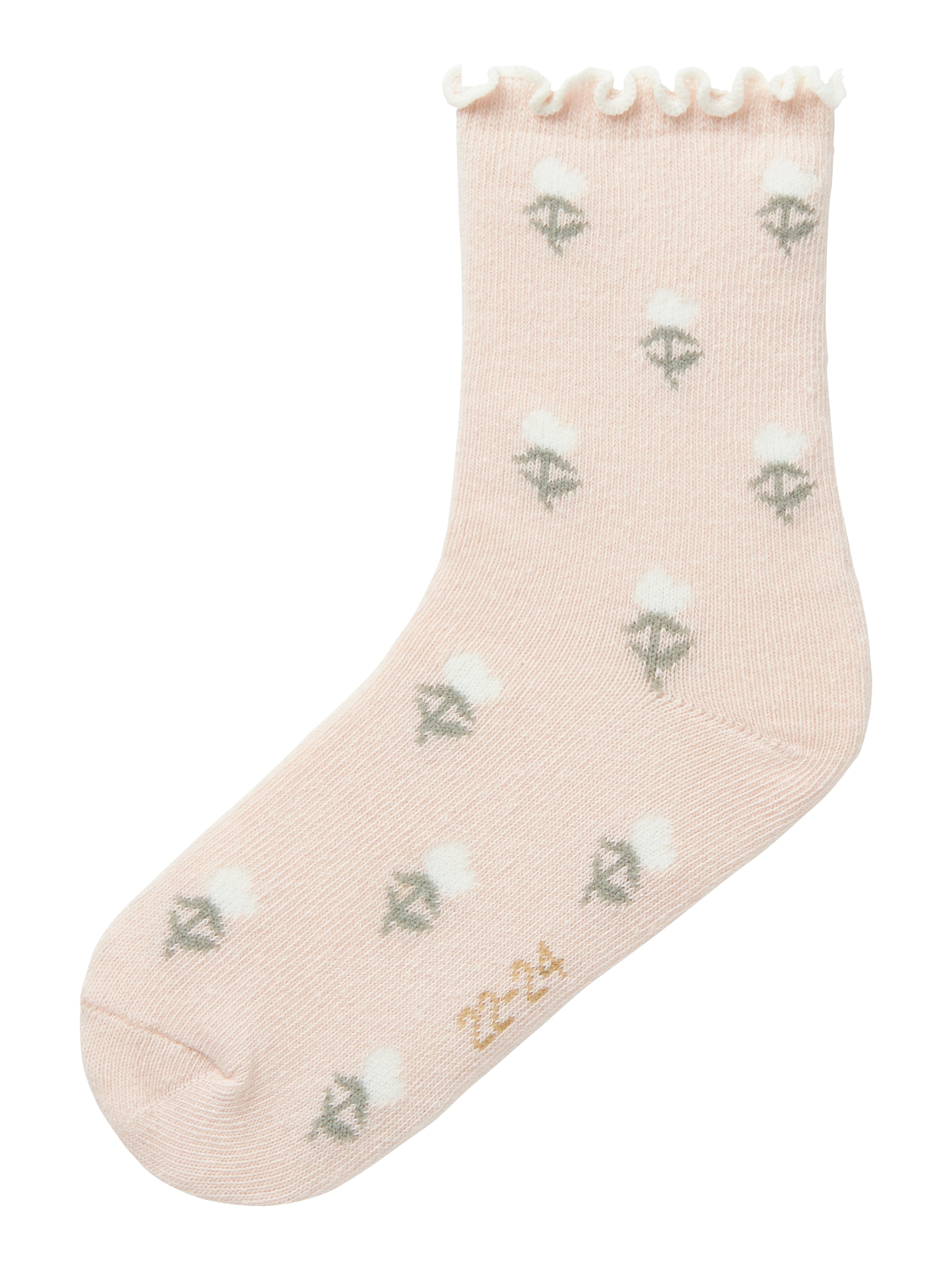 Lil Atelier Darlene Socks - Peach Whip