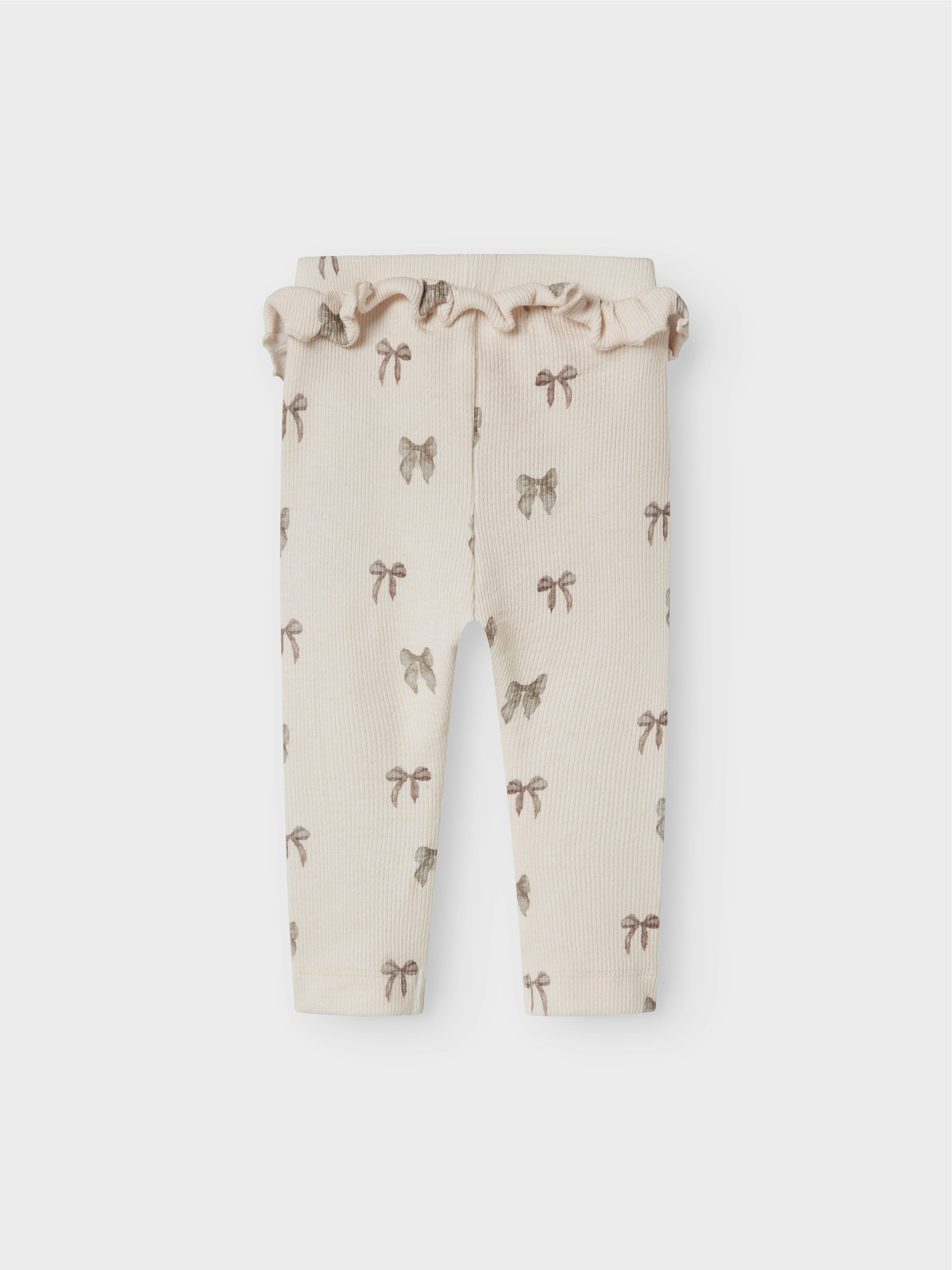 Lil Atelier Gavo Efi Slim Leggings NOOS - Silver Peony/Bow