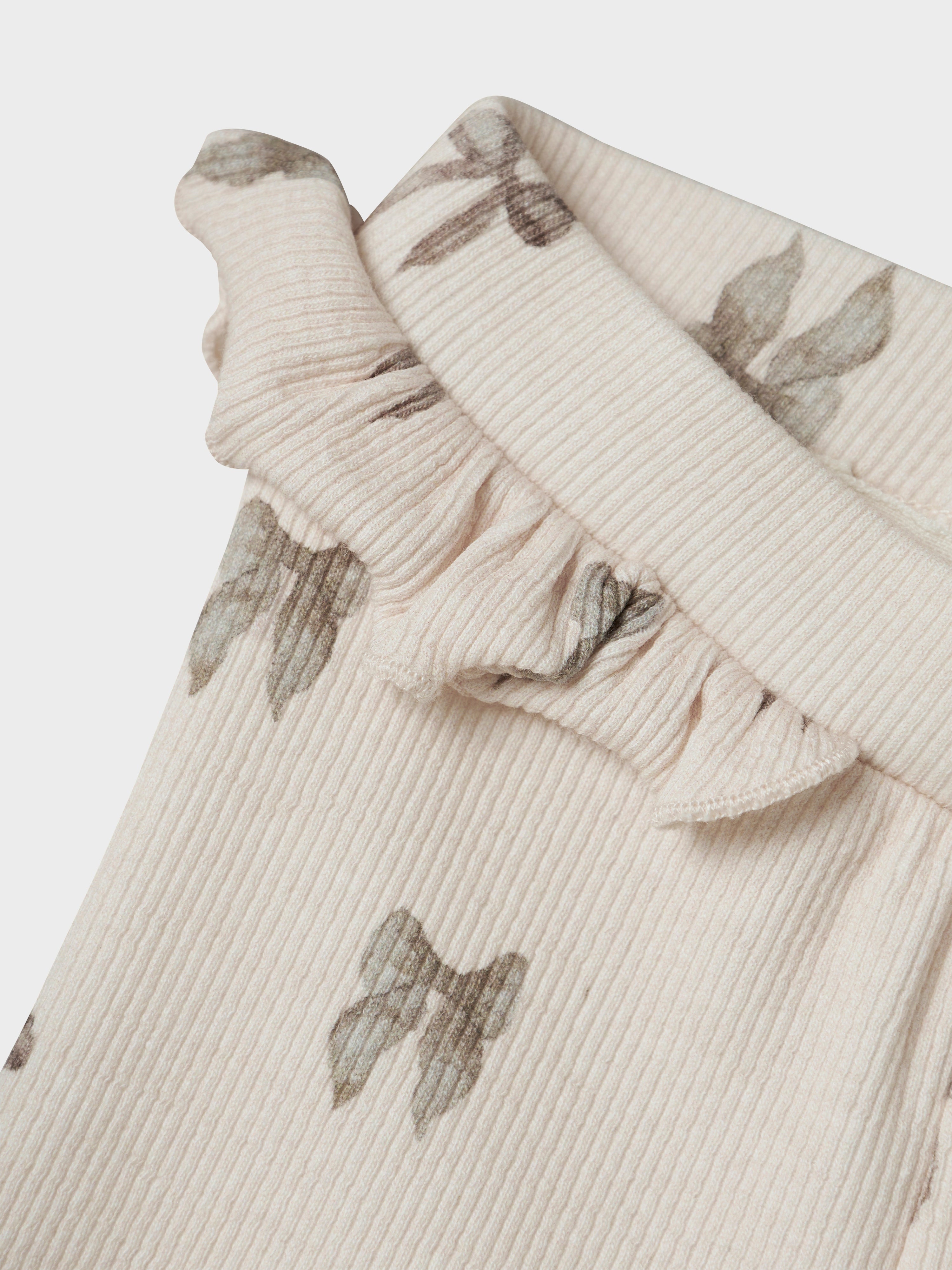 Lil Atelier Gavo Efi Slim Leggings NOOS - Silver Peony/Bow