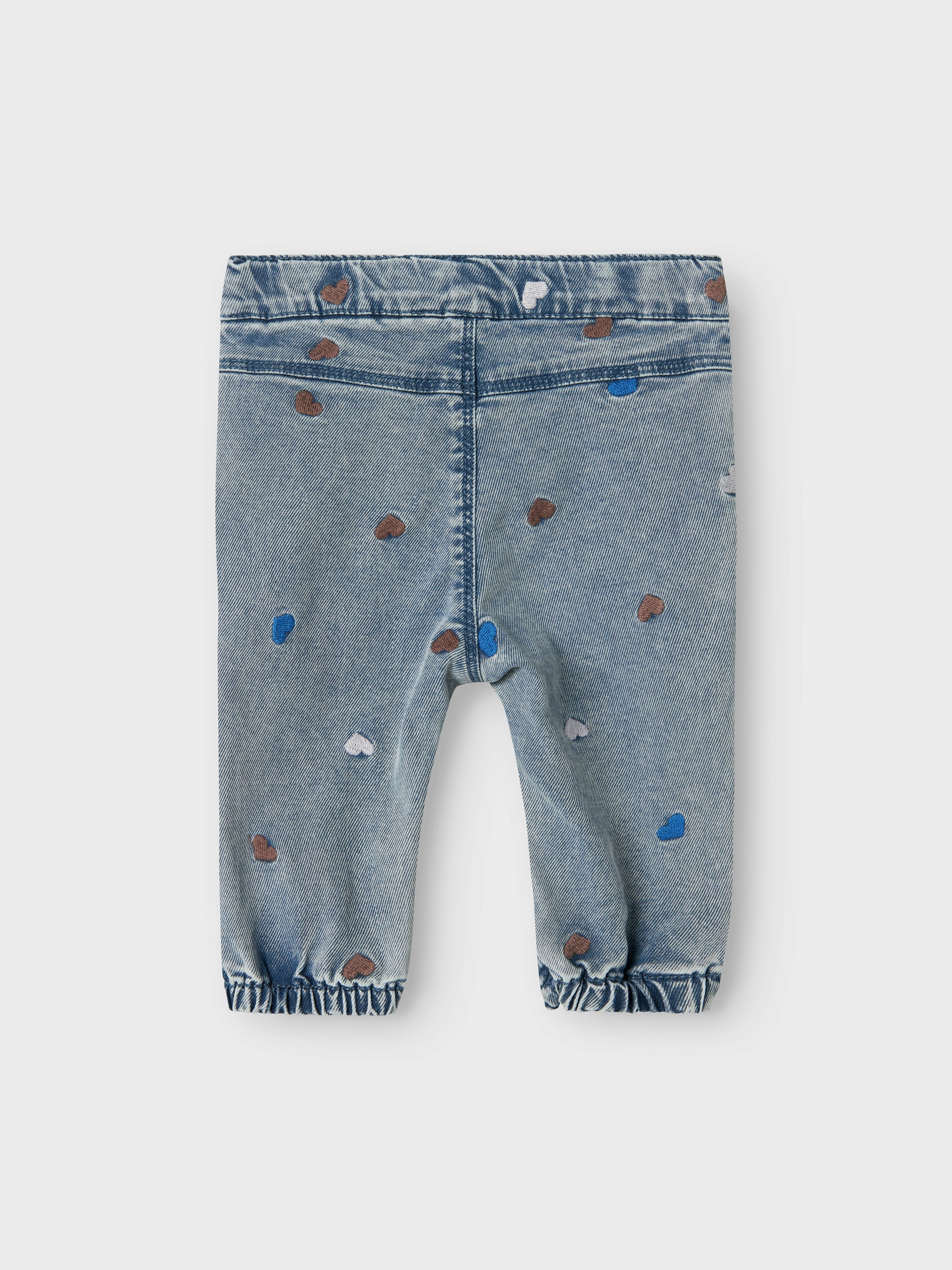 Name It Rose Shaped Jeans - Light Blue Denim
