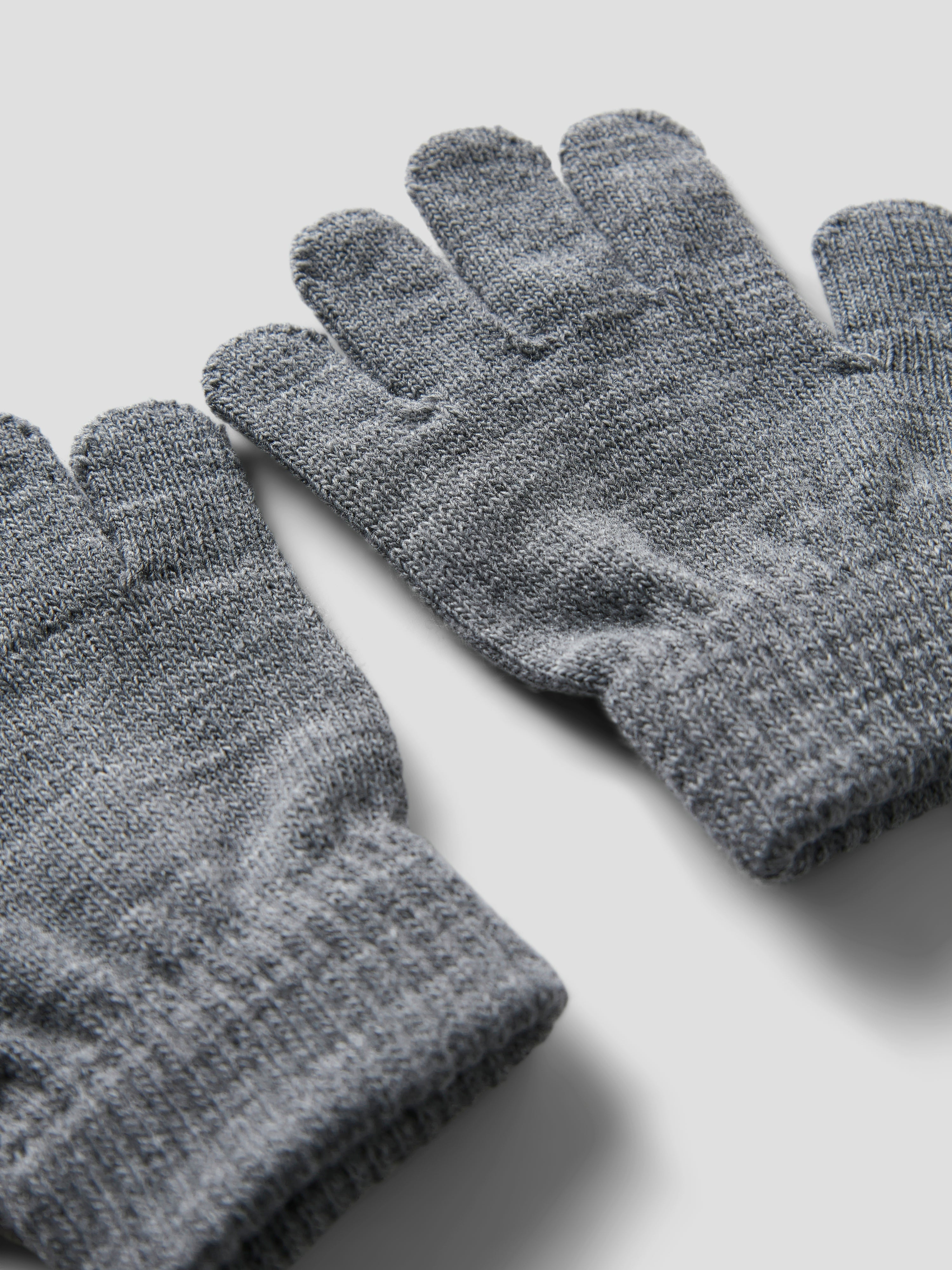 Name It Magic Knit Gloves - Grey Melange