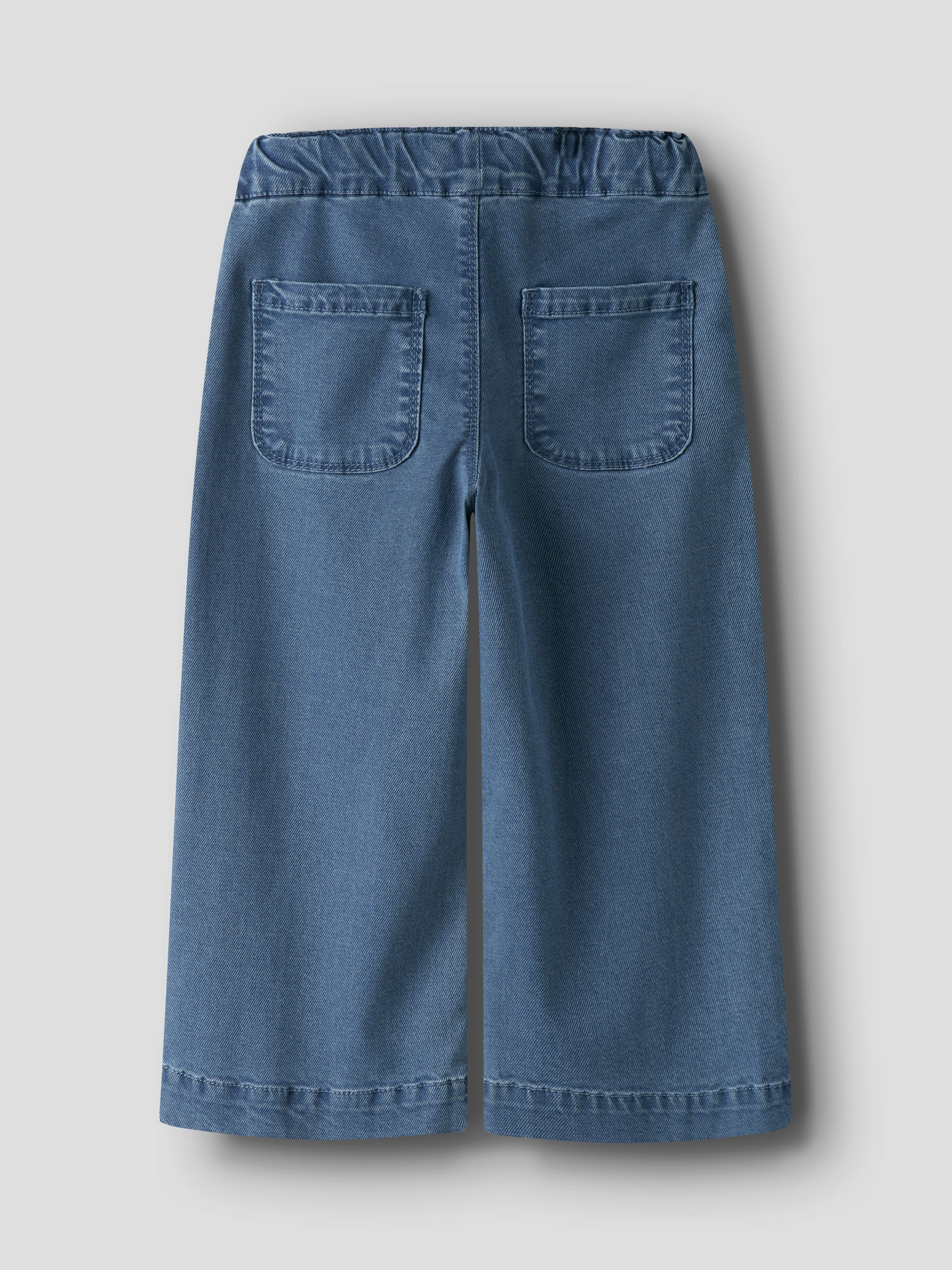 Name It Bella Wide Pull Up Jeans - Medium Blue Denim