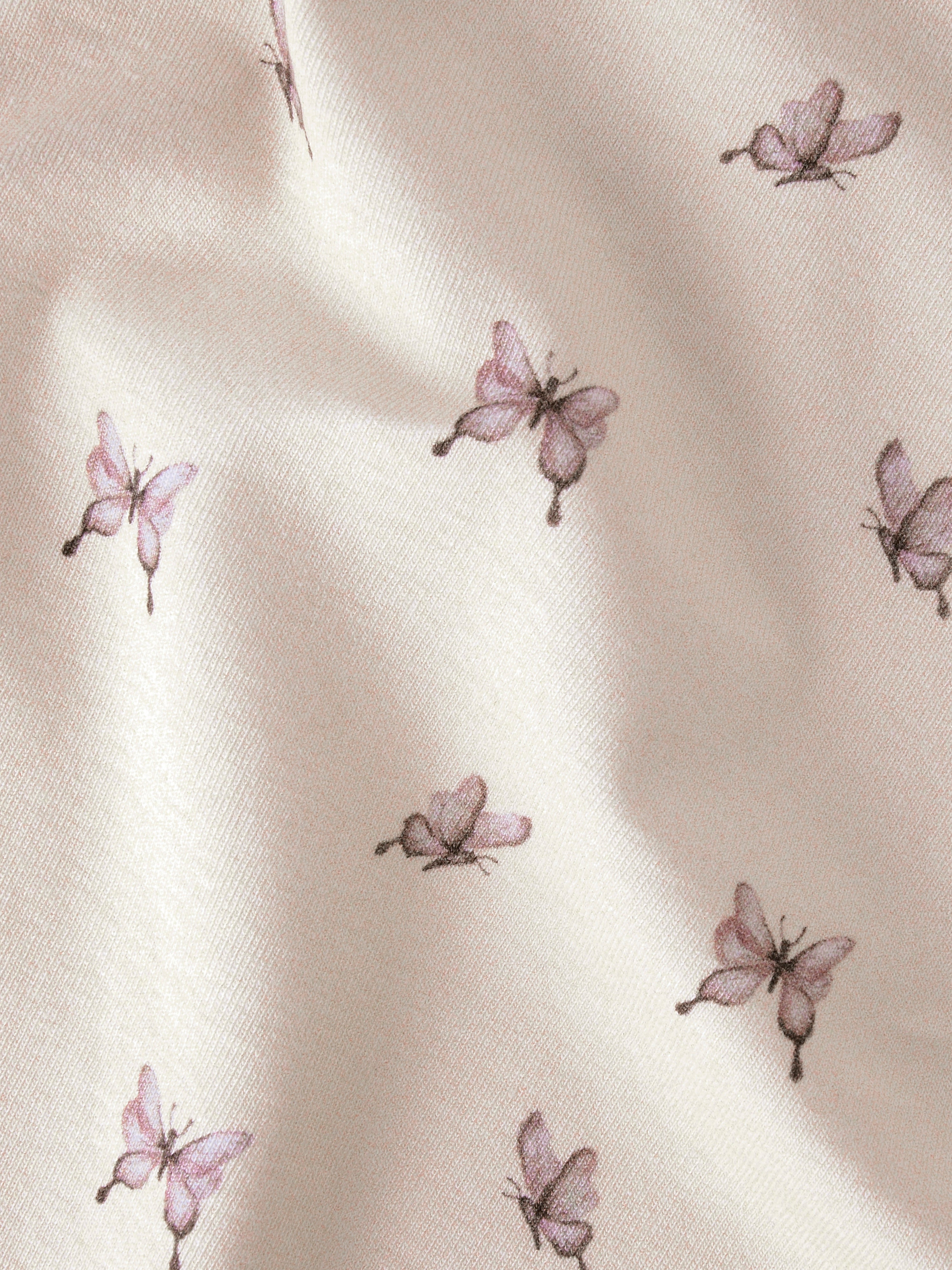 Lil Atelier Gayo Sig SS Top - Peach Blush/Butterfly