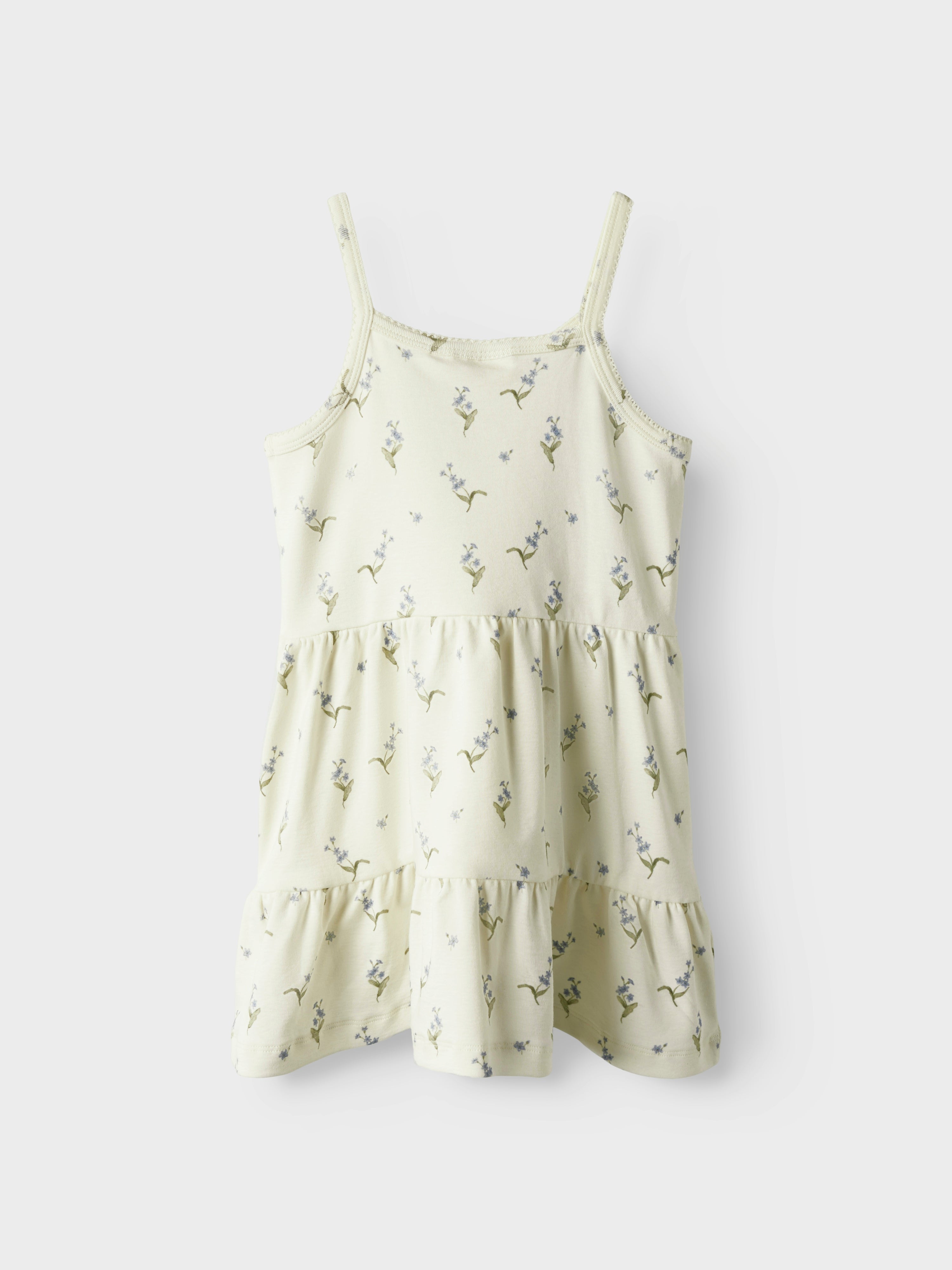 Lil Atelier Gayo San Strap Dress - Coconut Milk/Forget med not