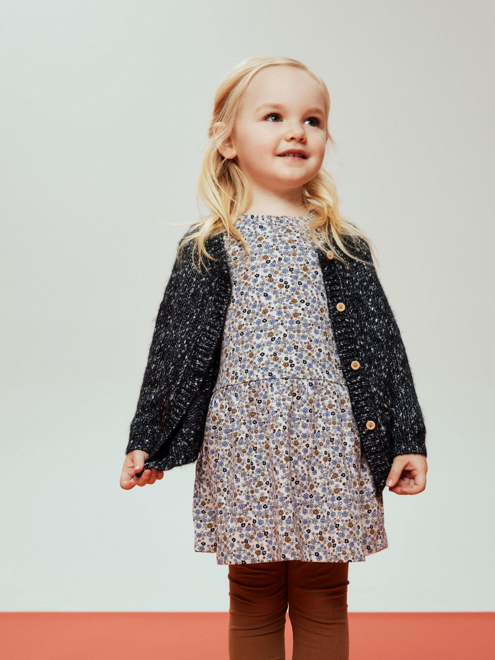 Name It Tuline LS Dress - Lilac Marble