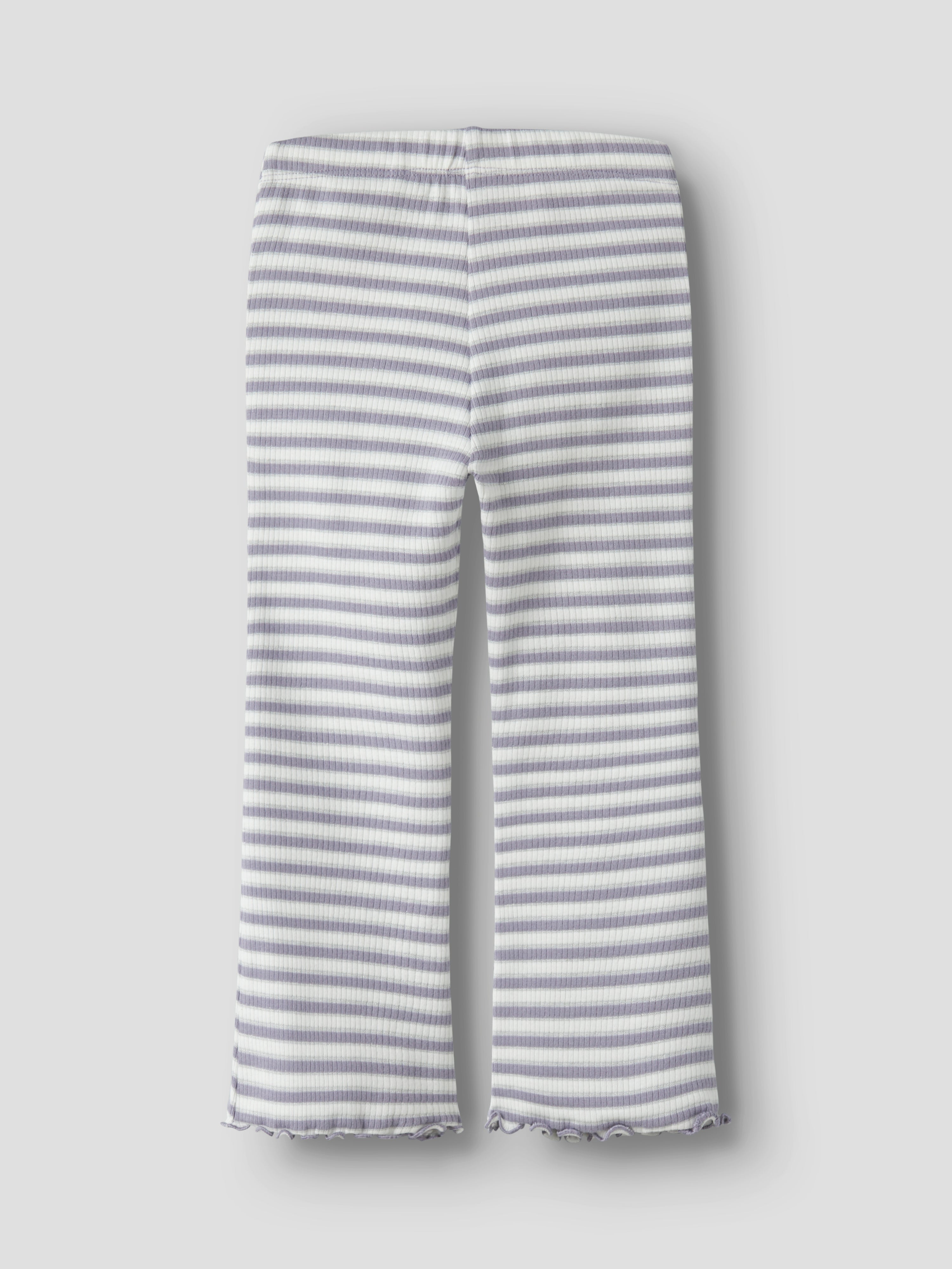 Name It Taias Flared Pant - Lavender Gray/Cloud Dancer