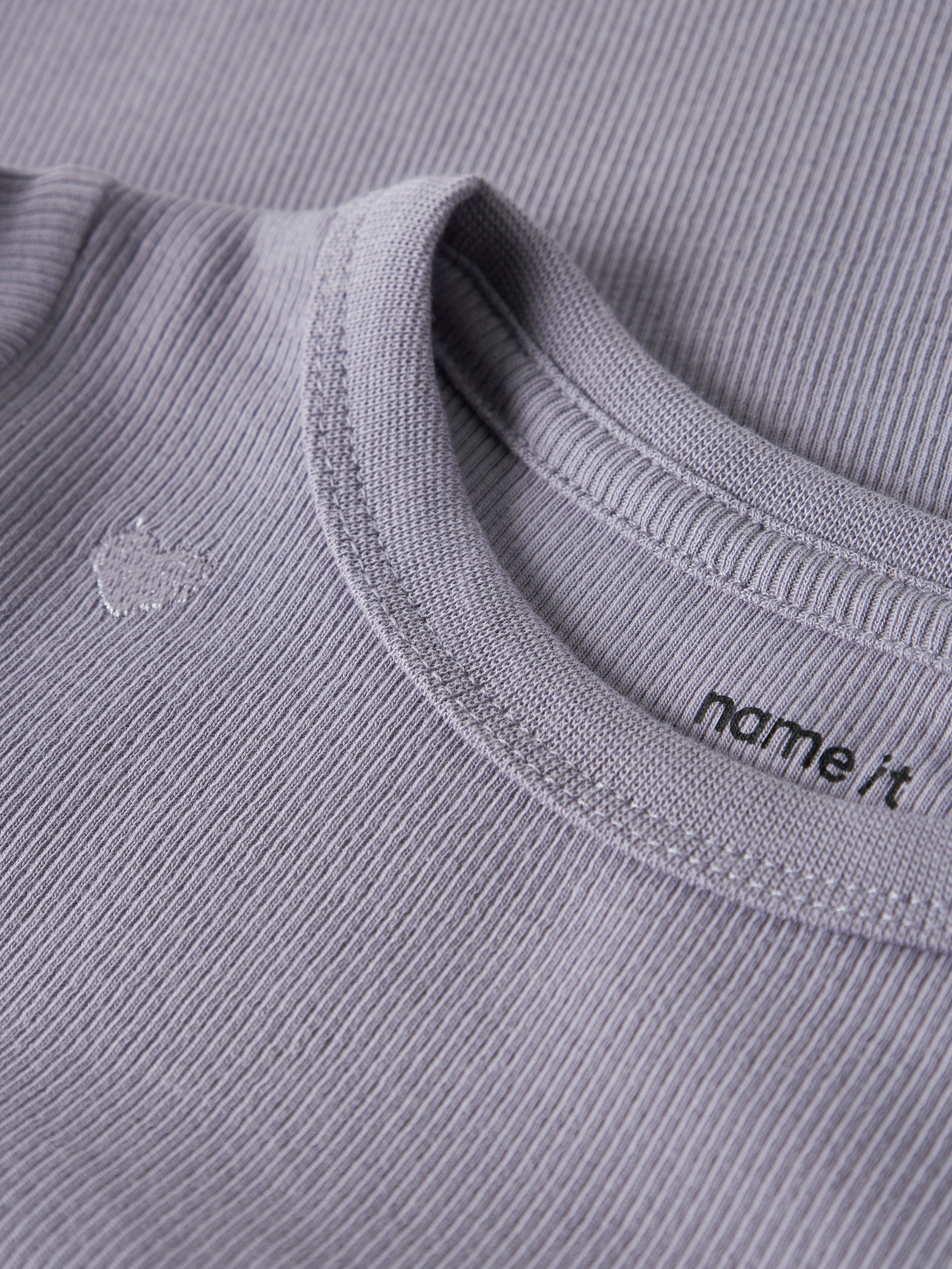 Name It Nakal SS Slim Top - Lavender Gray