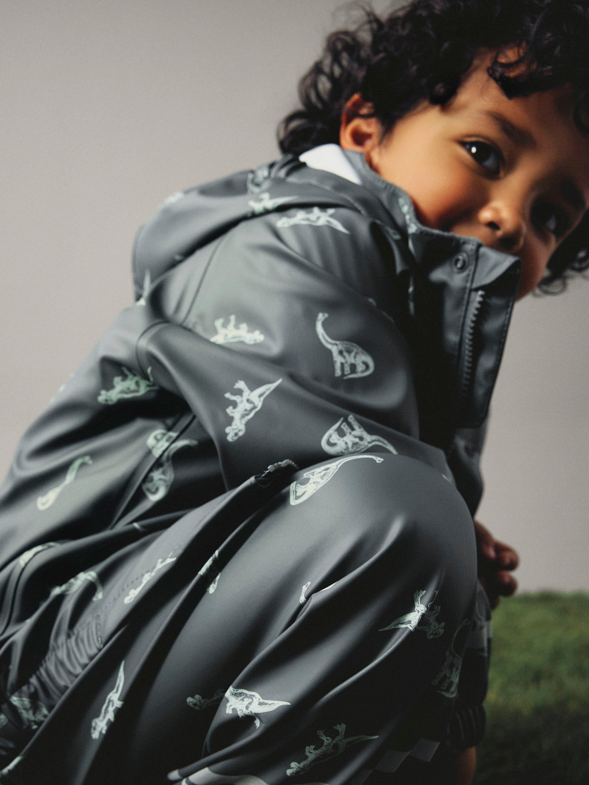 Name It Dry10 Rain Set - Balsam Green/Dino