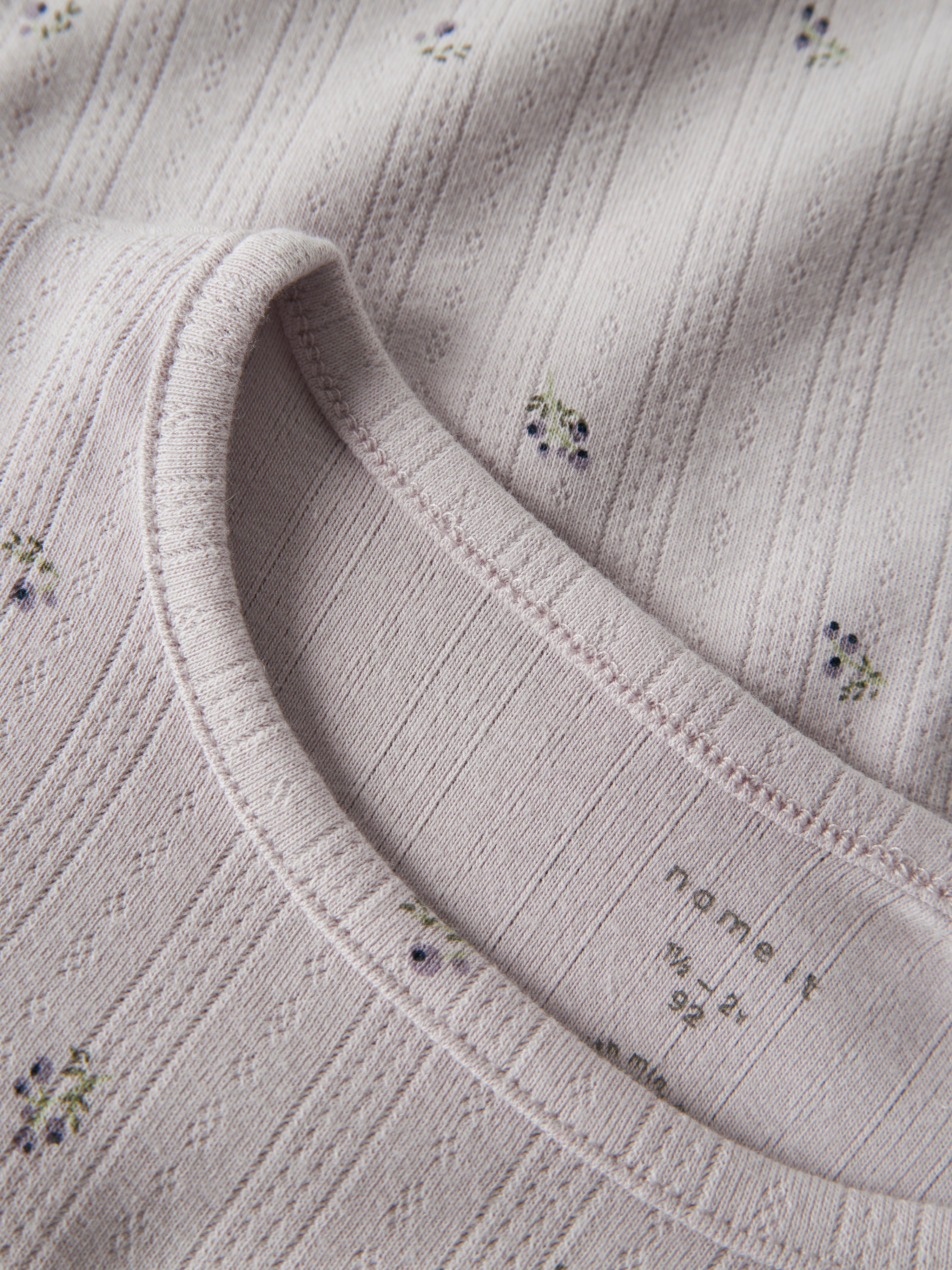 Name It Berries LS Slim Top - Lilac Marble