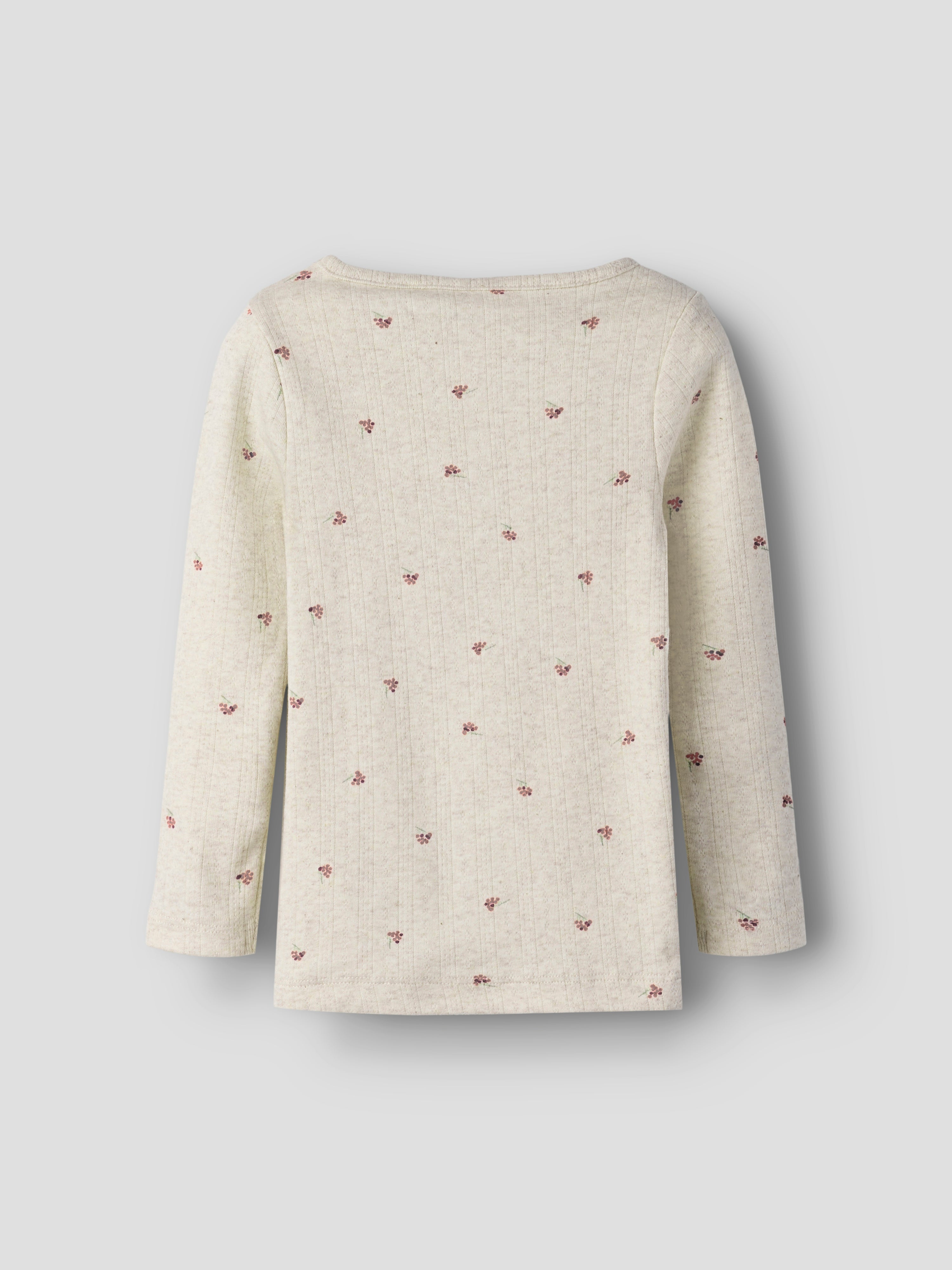 Name It Berries LS Slim Top - Peyote Melange