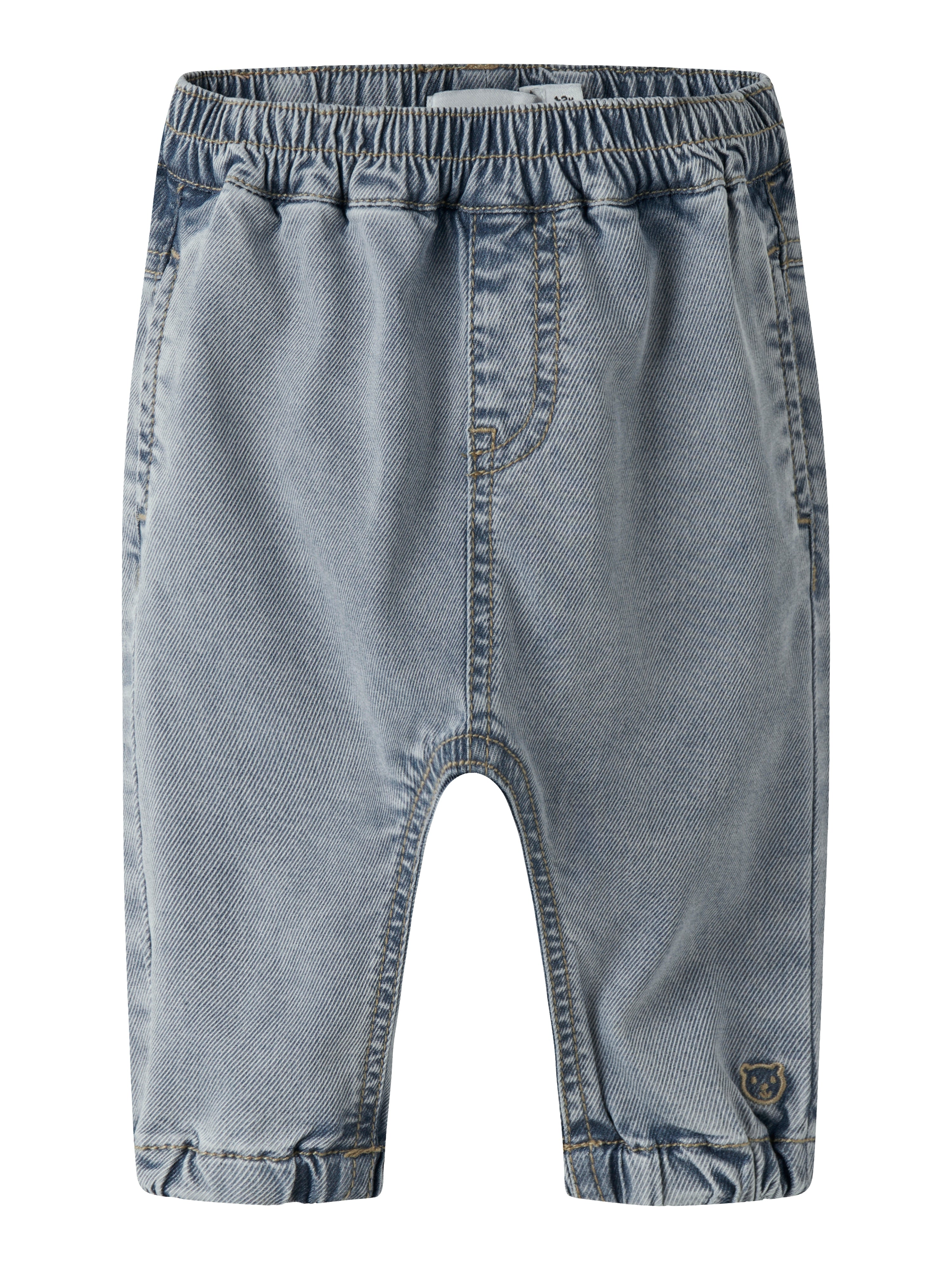 Name It Ben Bow Tap Jeans - Light Blue Denim