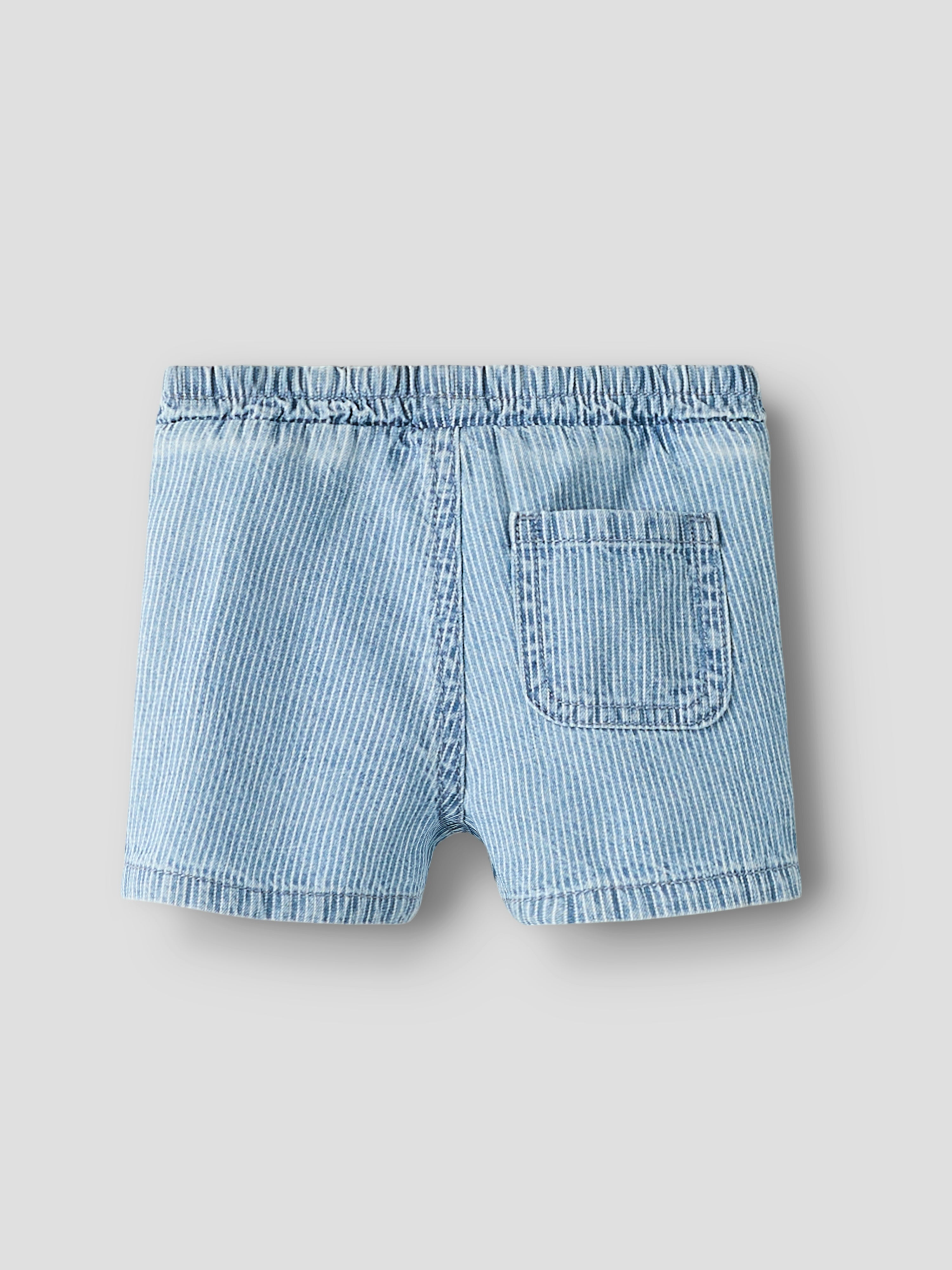 Name It Ryan - Stripe Denim Shorts - Light Blue Denim